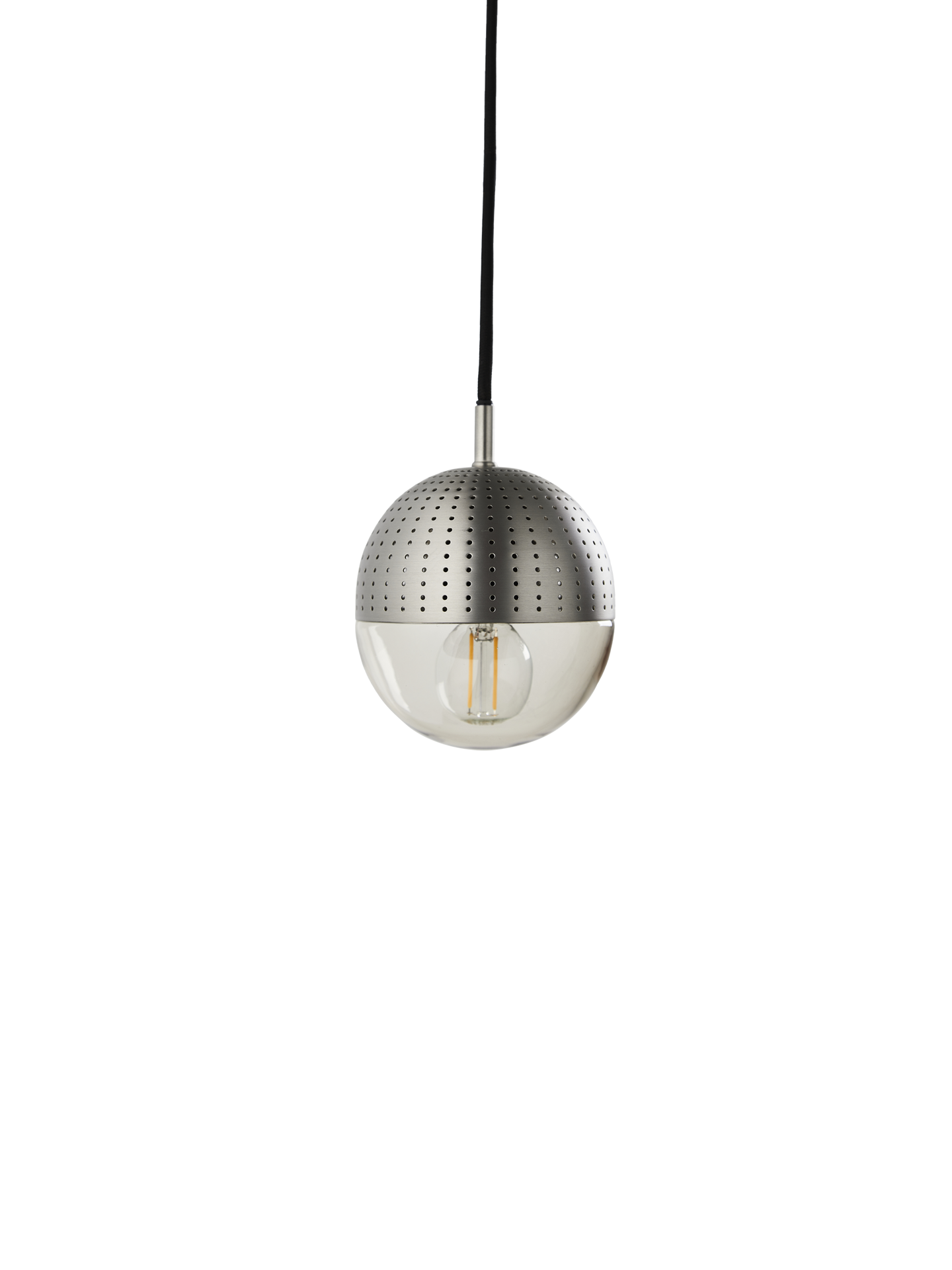 Dot pendant (Small) - Brushed metal finish