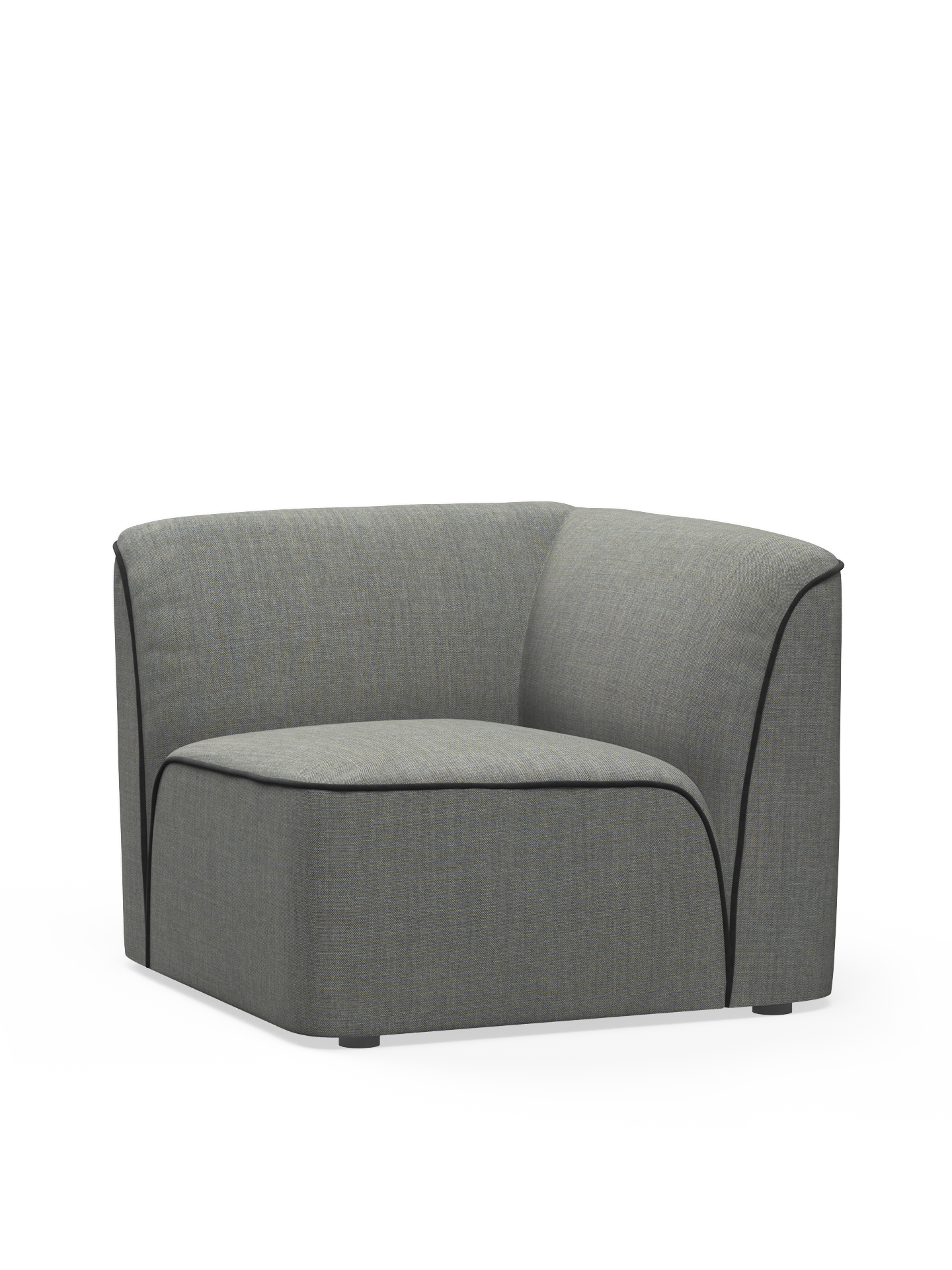 Flora corner module - Dark grey