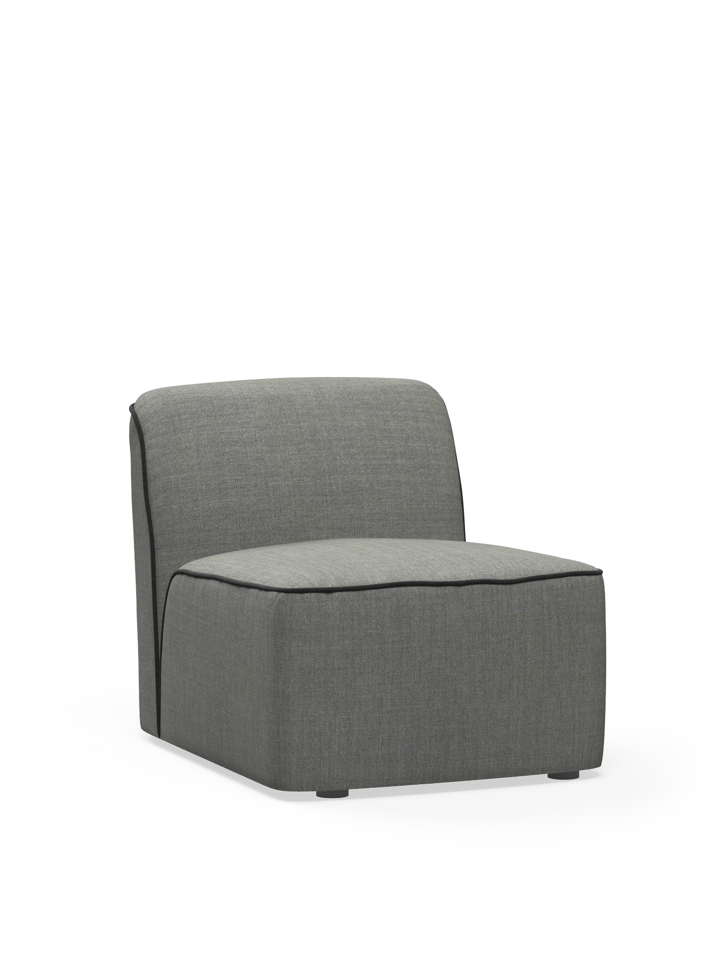 Flora middle module (66 cm) - Dark grey