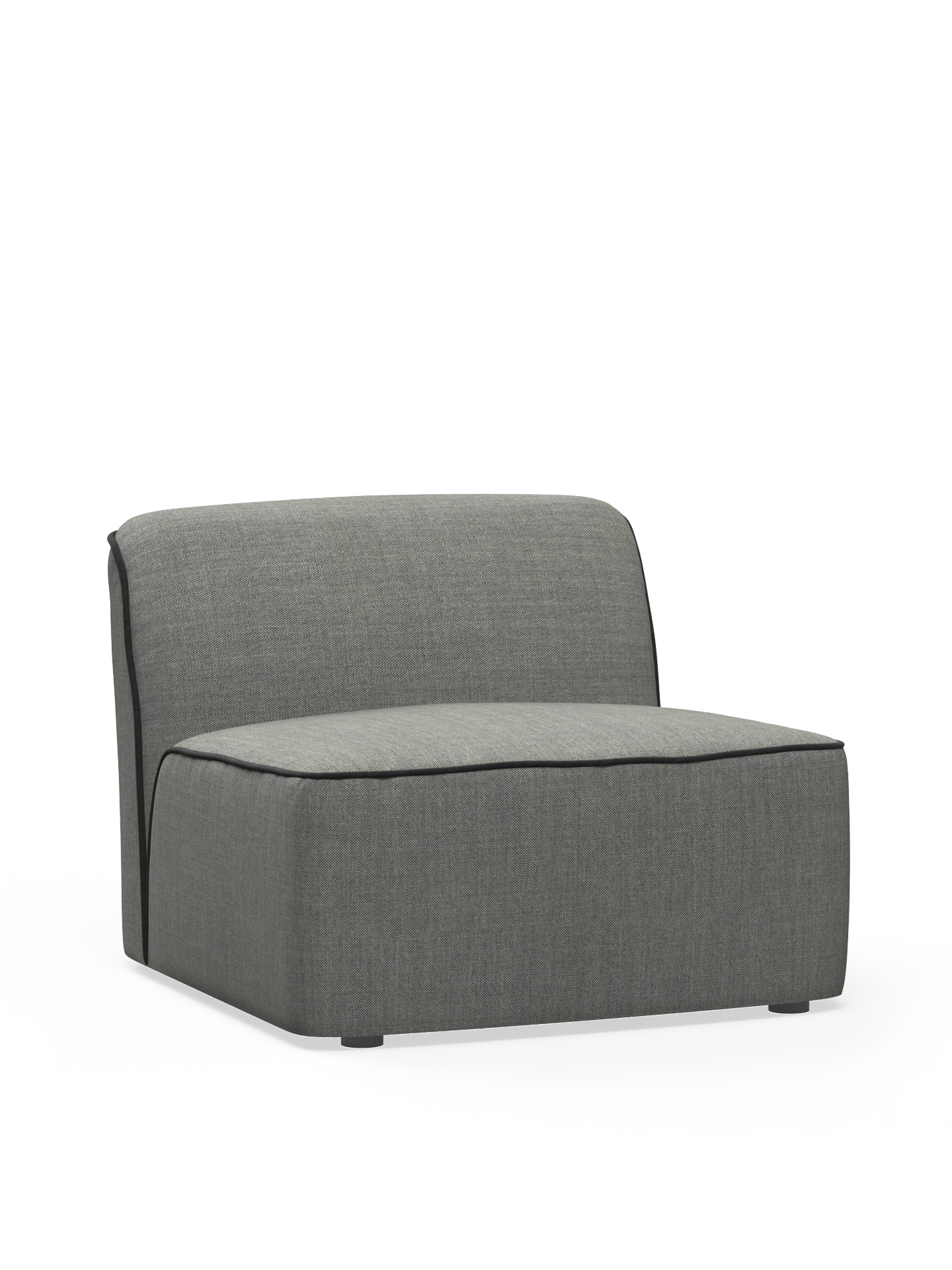 Flora middle module (90 cm) - Dark grey