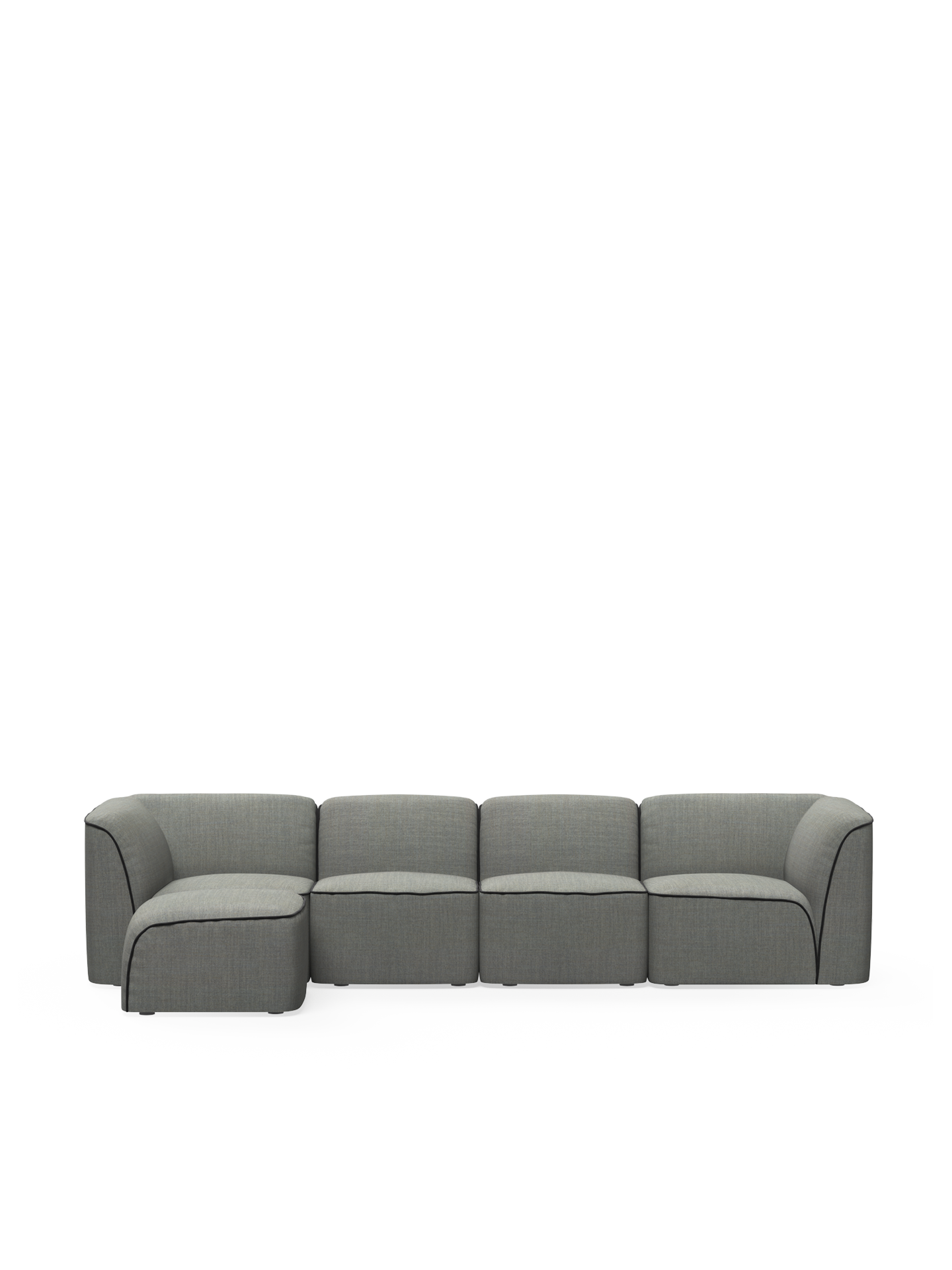 Flora sectional 1 - Dark grey