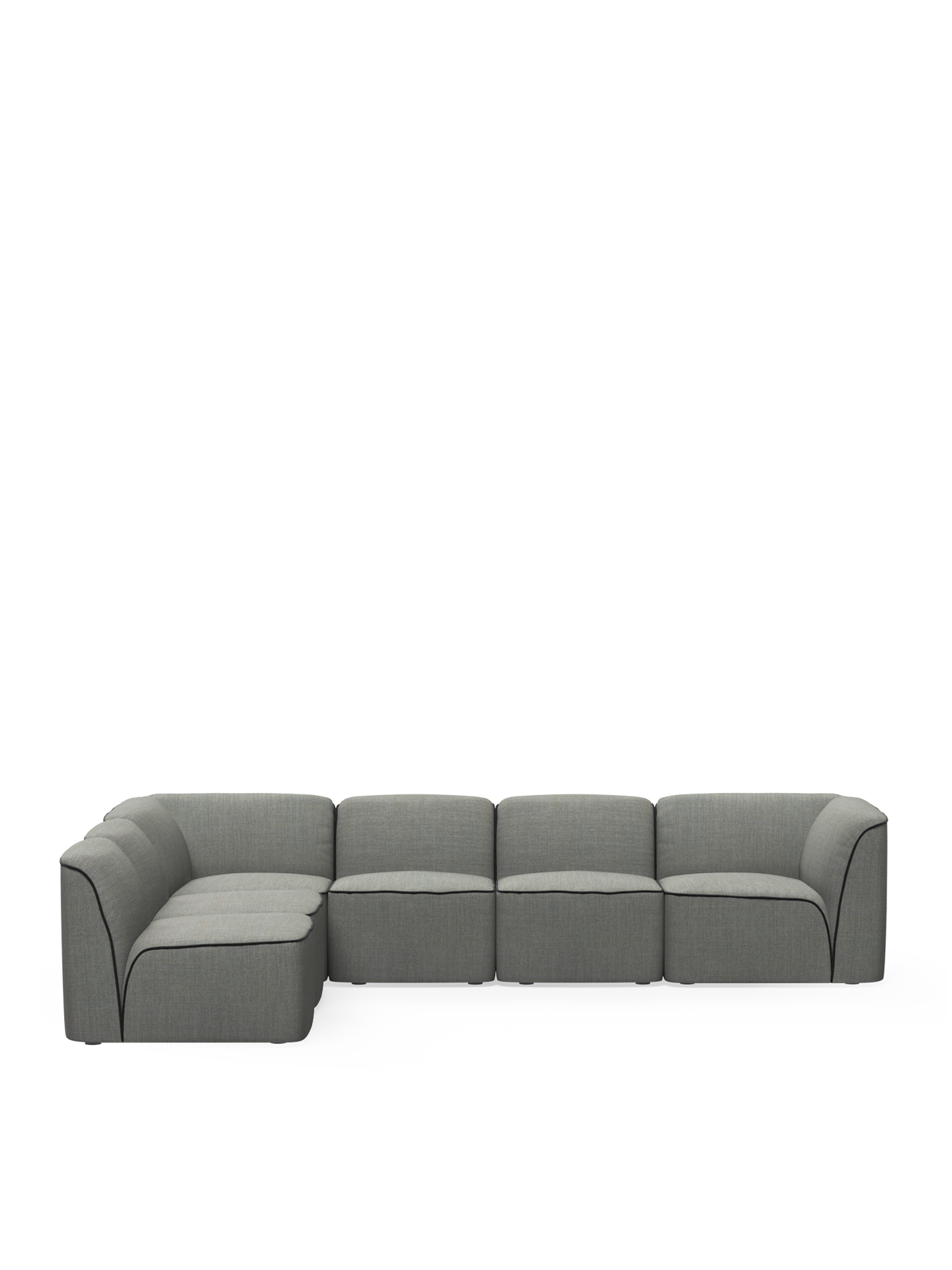 Flora sectional 2 - Dark grey