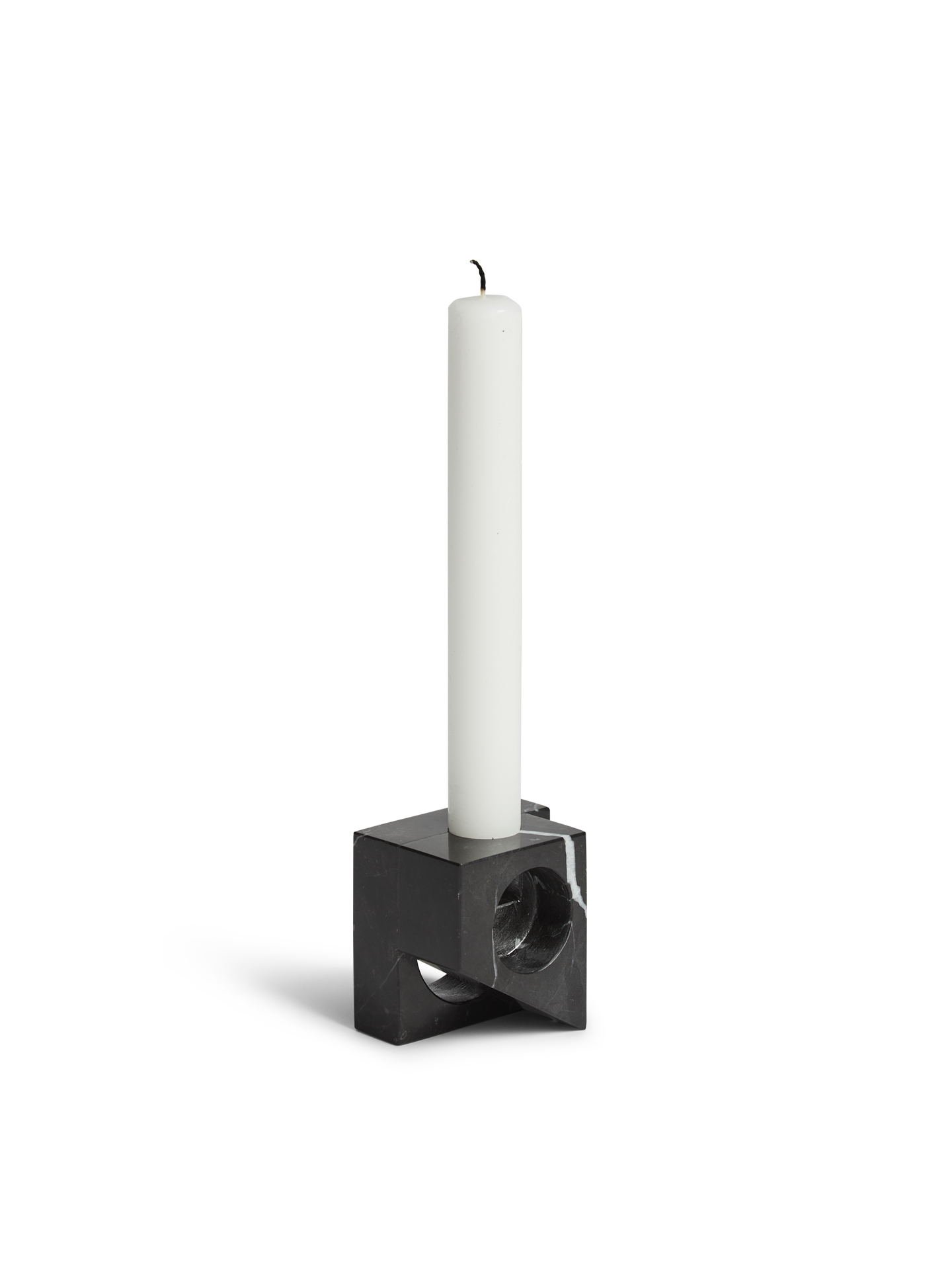 Jeu de dés 2 candle holder - Black
