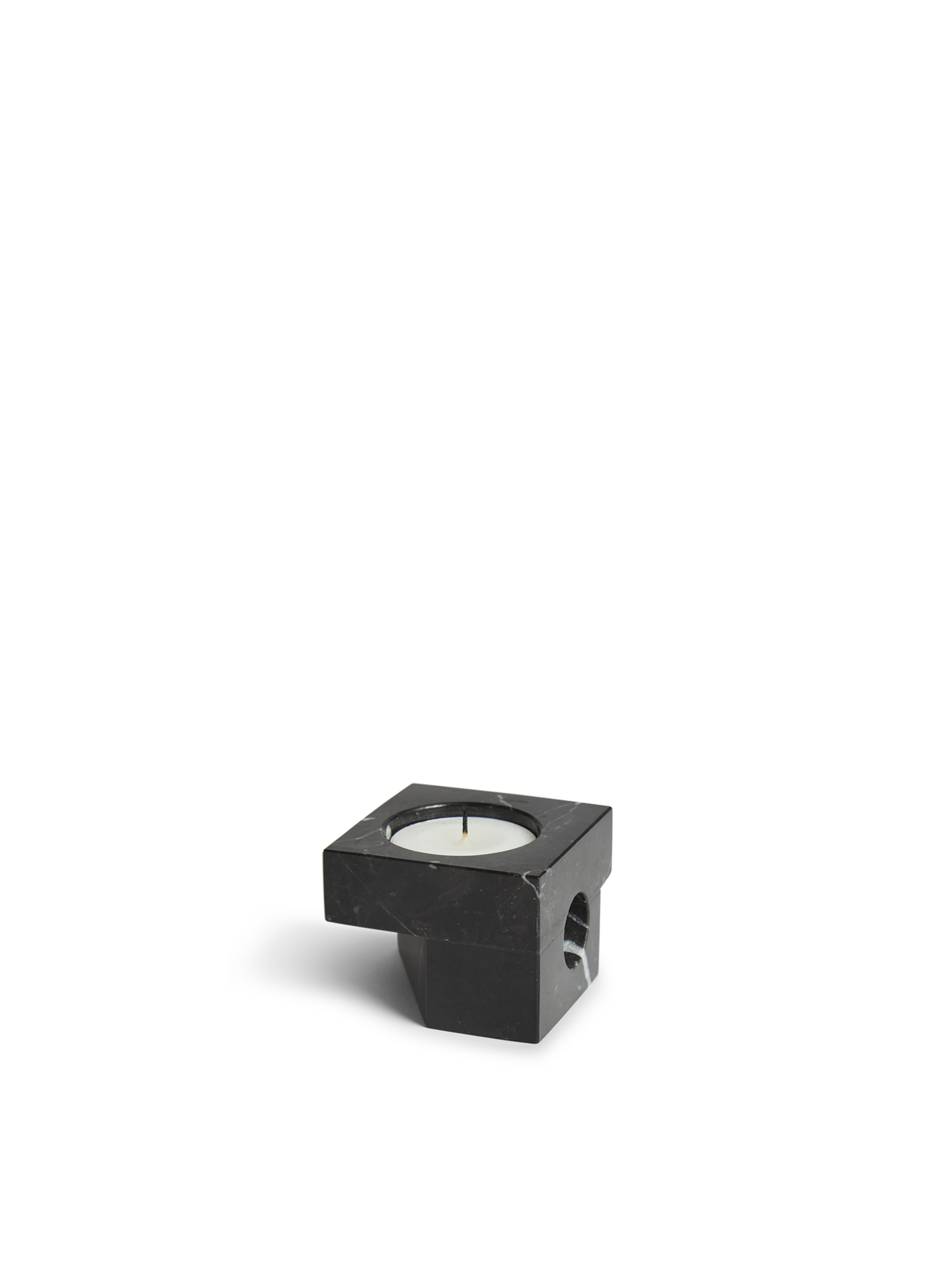 Jeu de dés 2 candle holder - Black