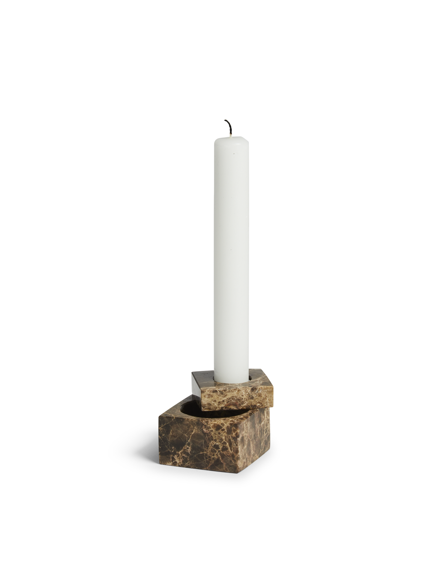 Jeu de dés 1 candle holder - Brown