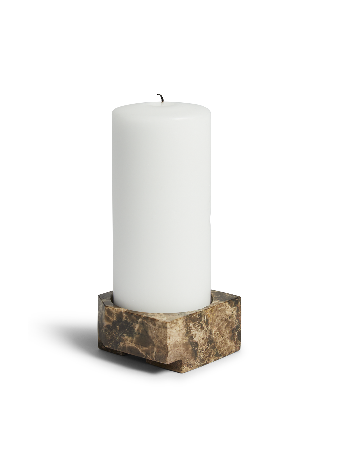 Jeu de dés 3 candle holder - Brown