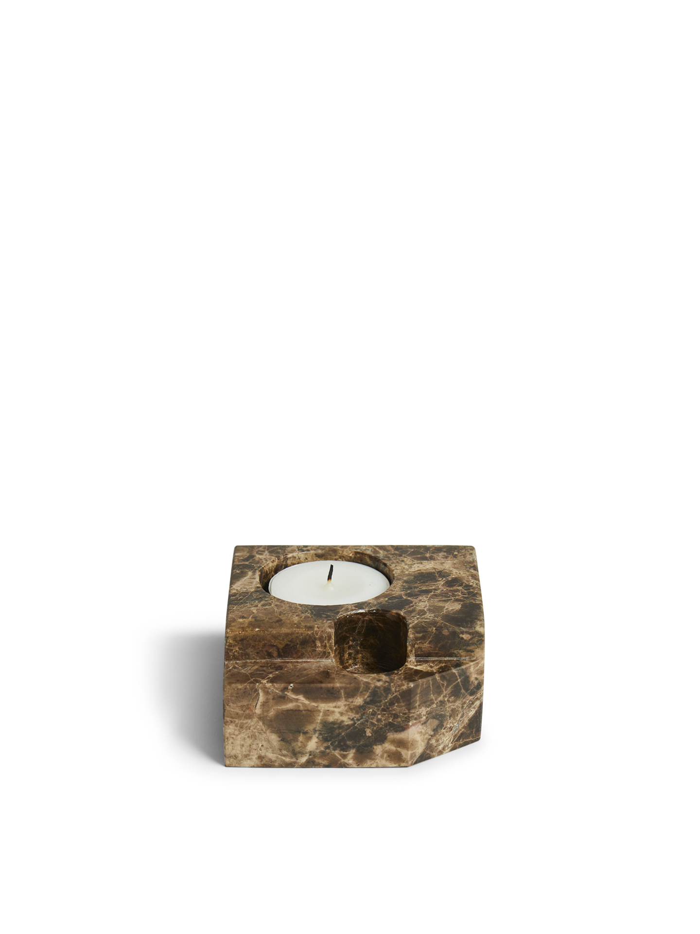 Jeu de dés 3 candle holder - Brown