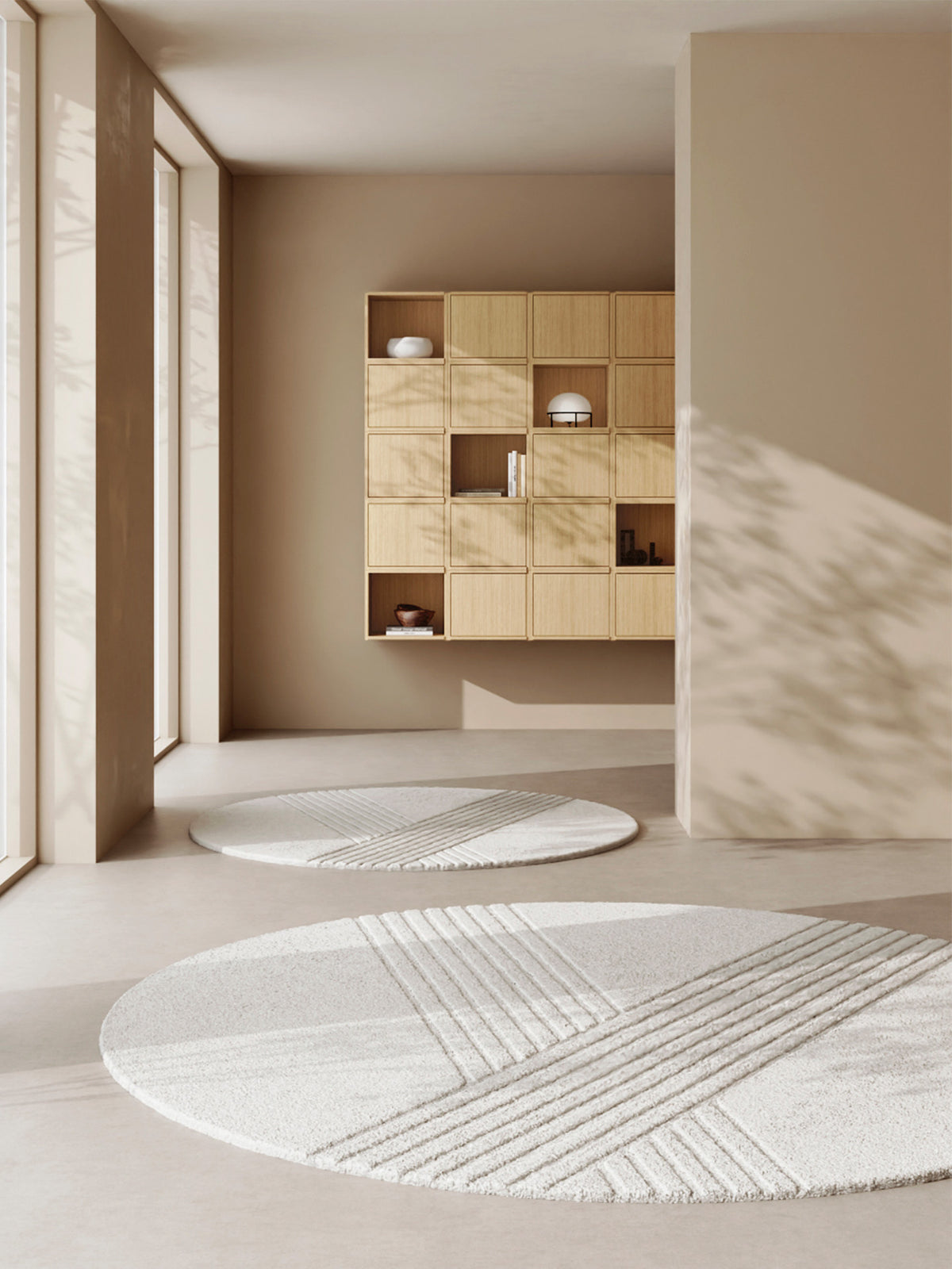 Kyoto rug (Ø: 200 cm) - Off white