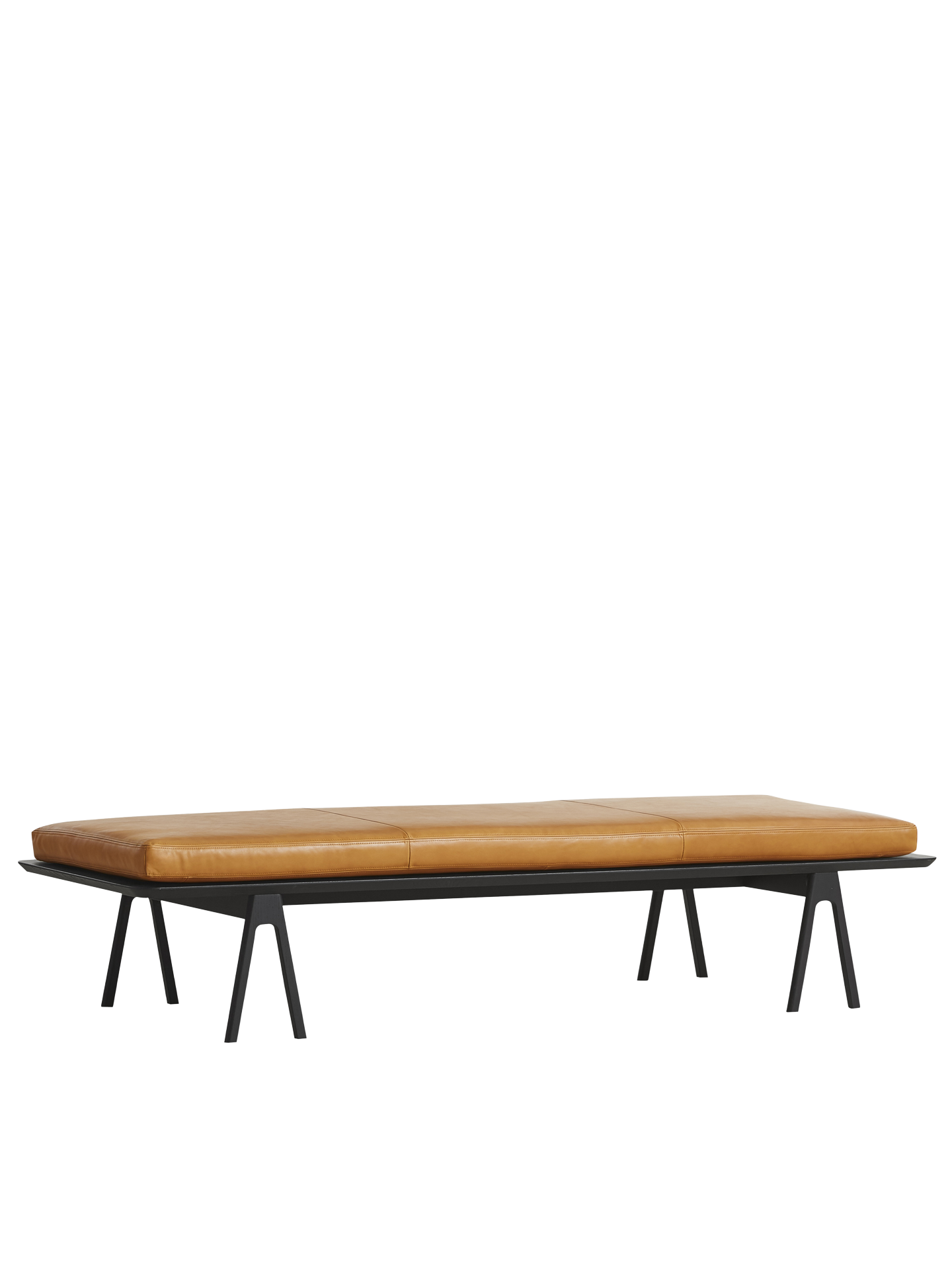 Level daybed - Cognac/black