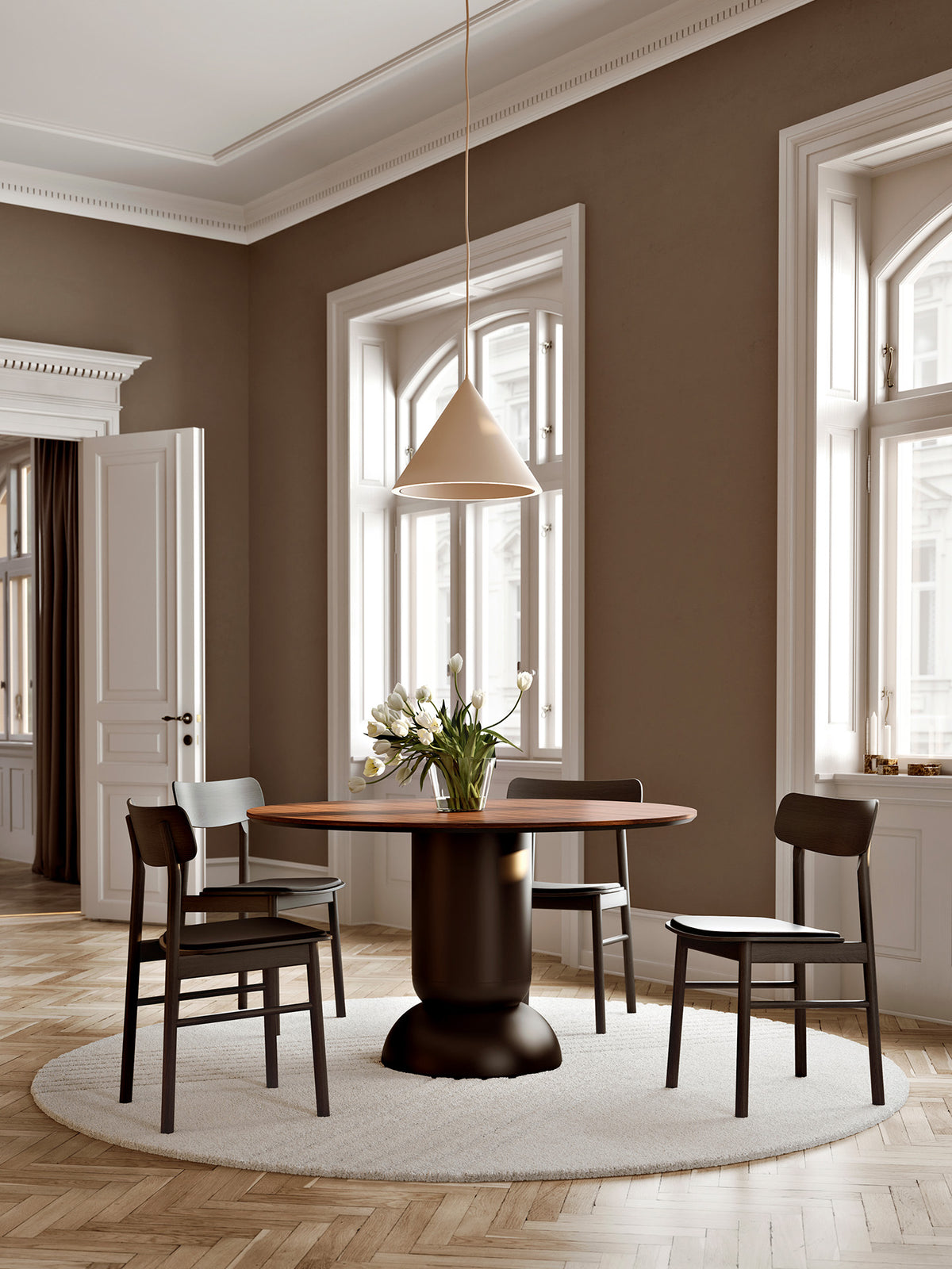 Ludo dining table (130 cm) - Walnut