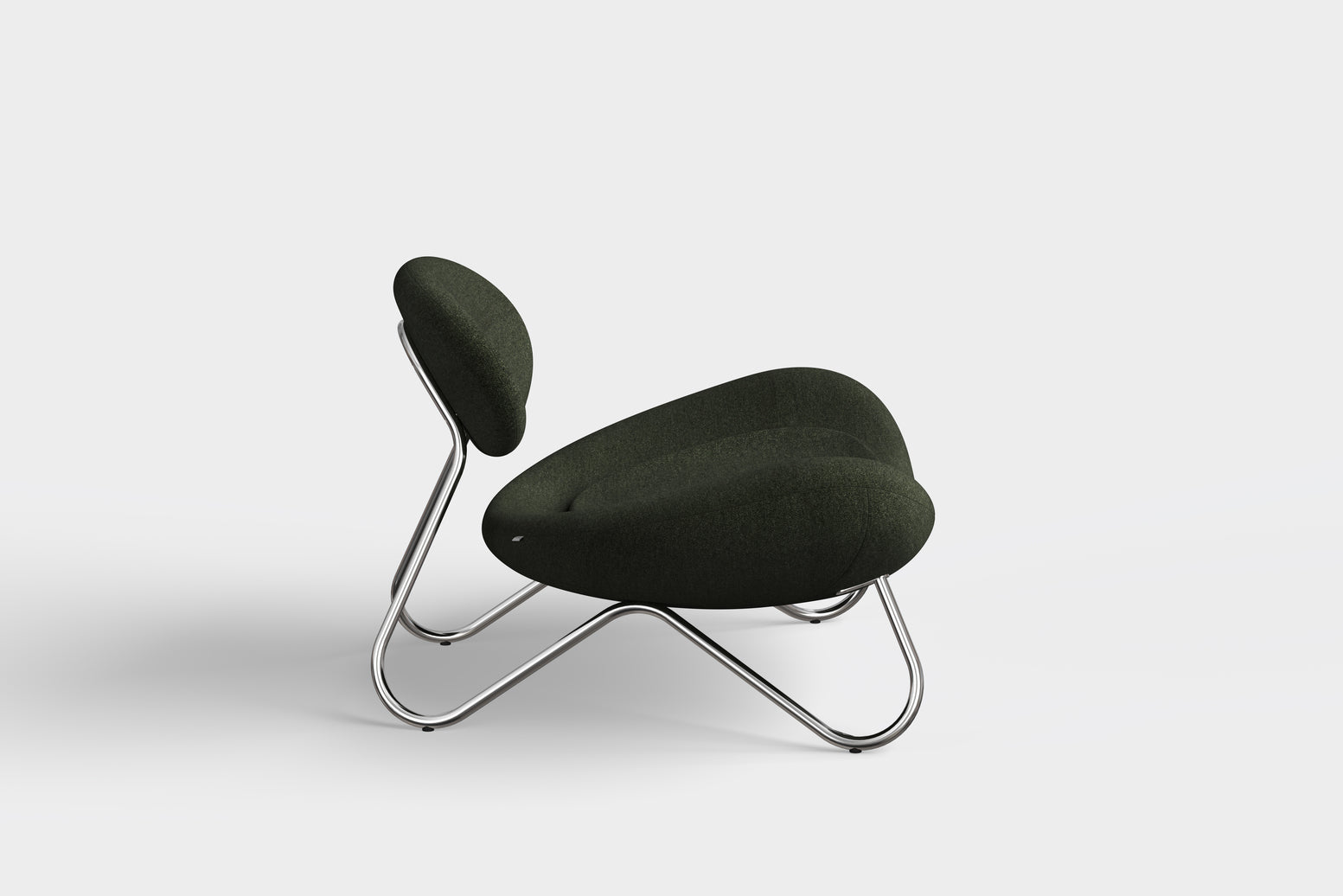 Meadow lounge chair - Pine/Chrome