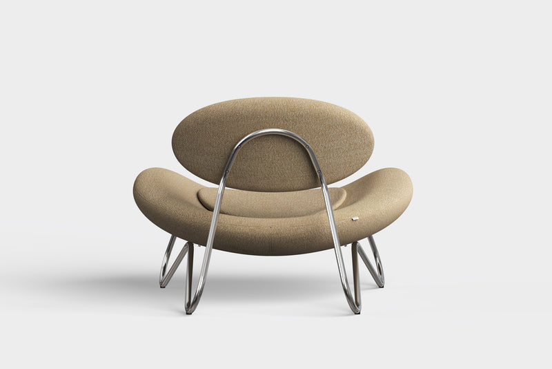 Meadow lounge chair - Beige/Chrome