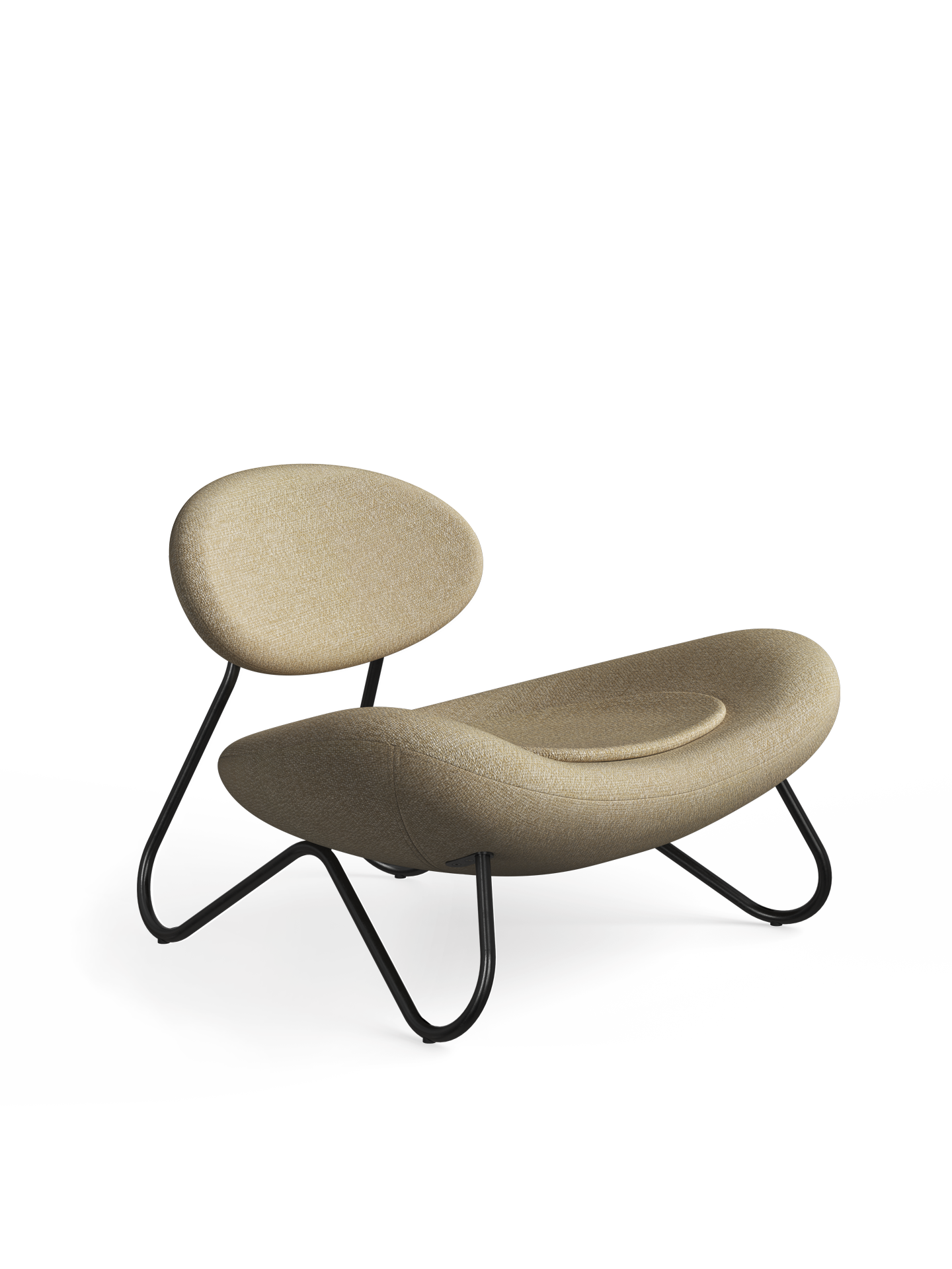 Meadow lounge chair - Beige/Black