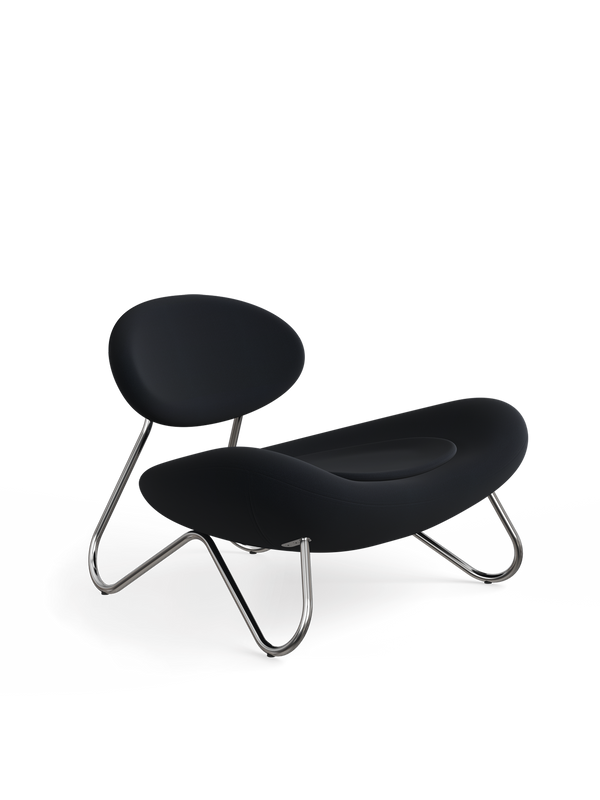 Meadow lounge chair - Black/Chrome