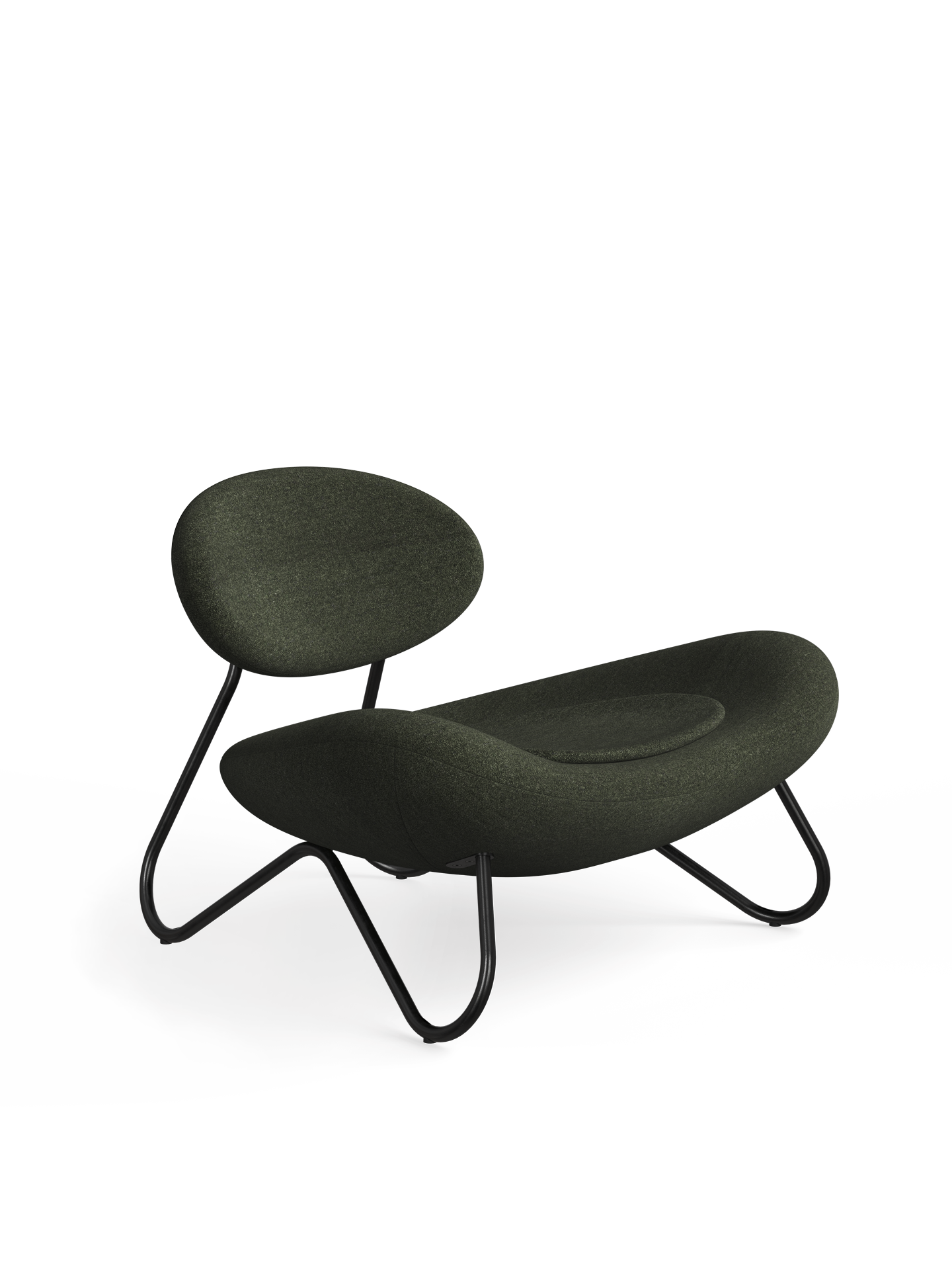 Meadow lounge chair - Pine/Black