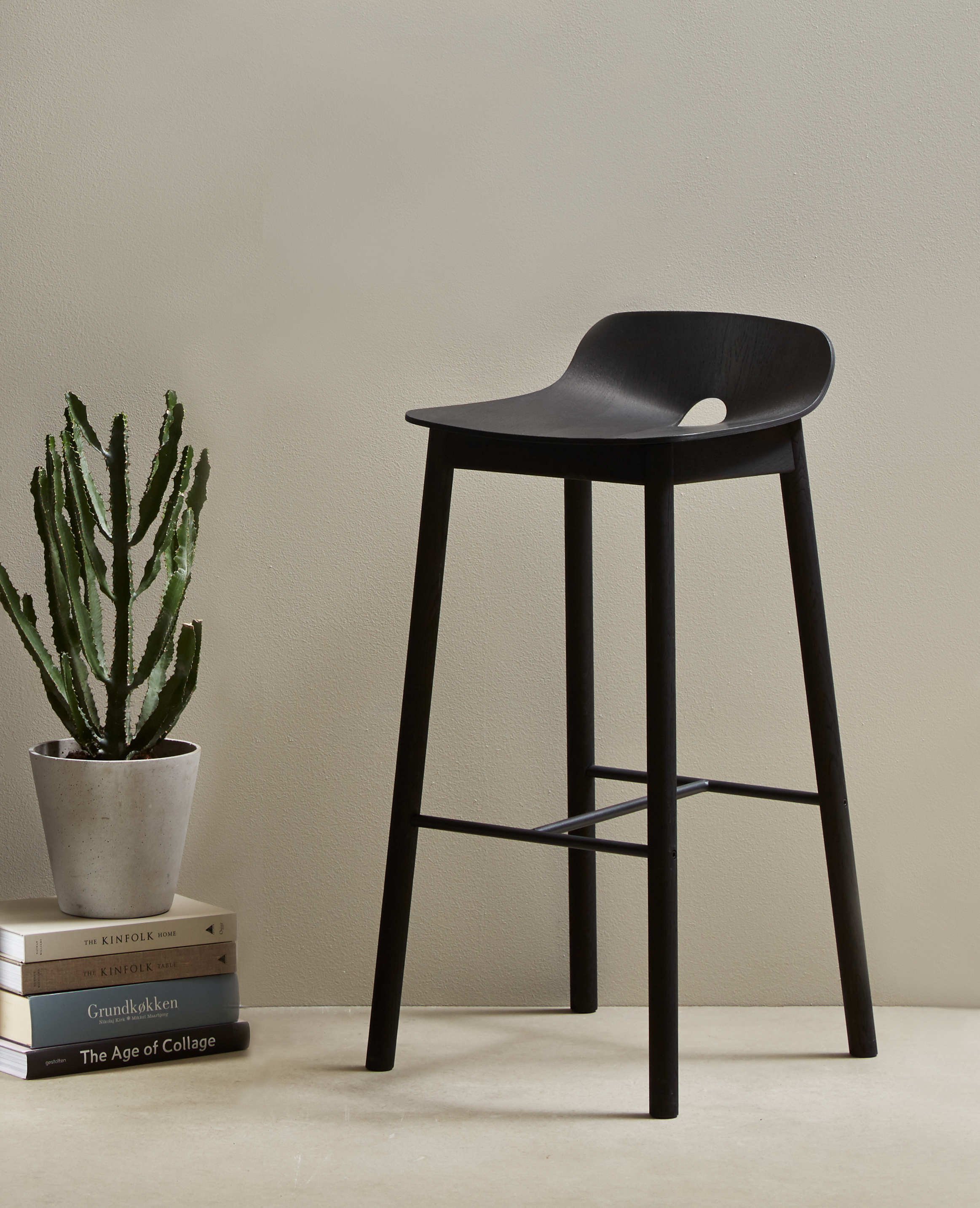 Mono counter chair - Black