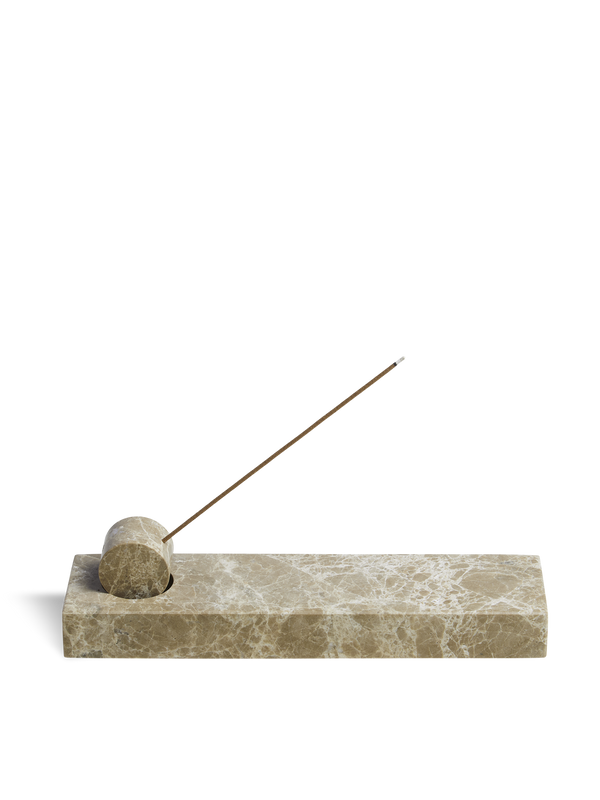 Monolith incense holder - Light brown