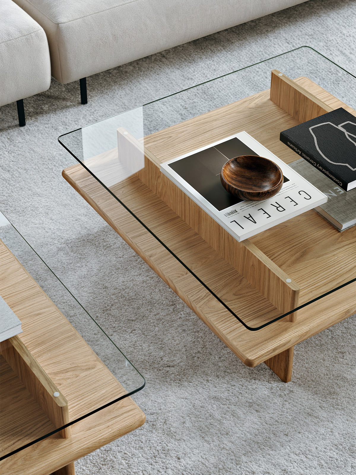 Parallel coffee table (90x90)