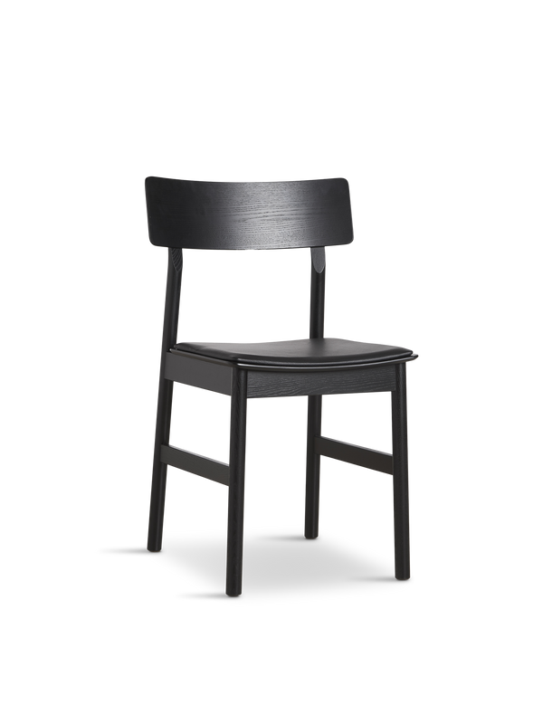 Pause dining chair 2.0 - Black w/leather