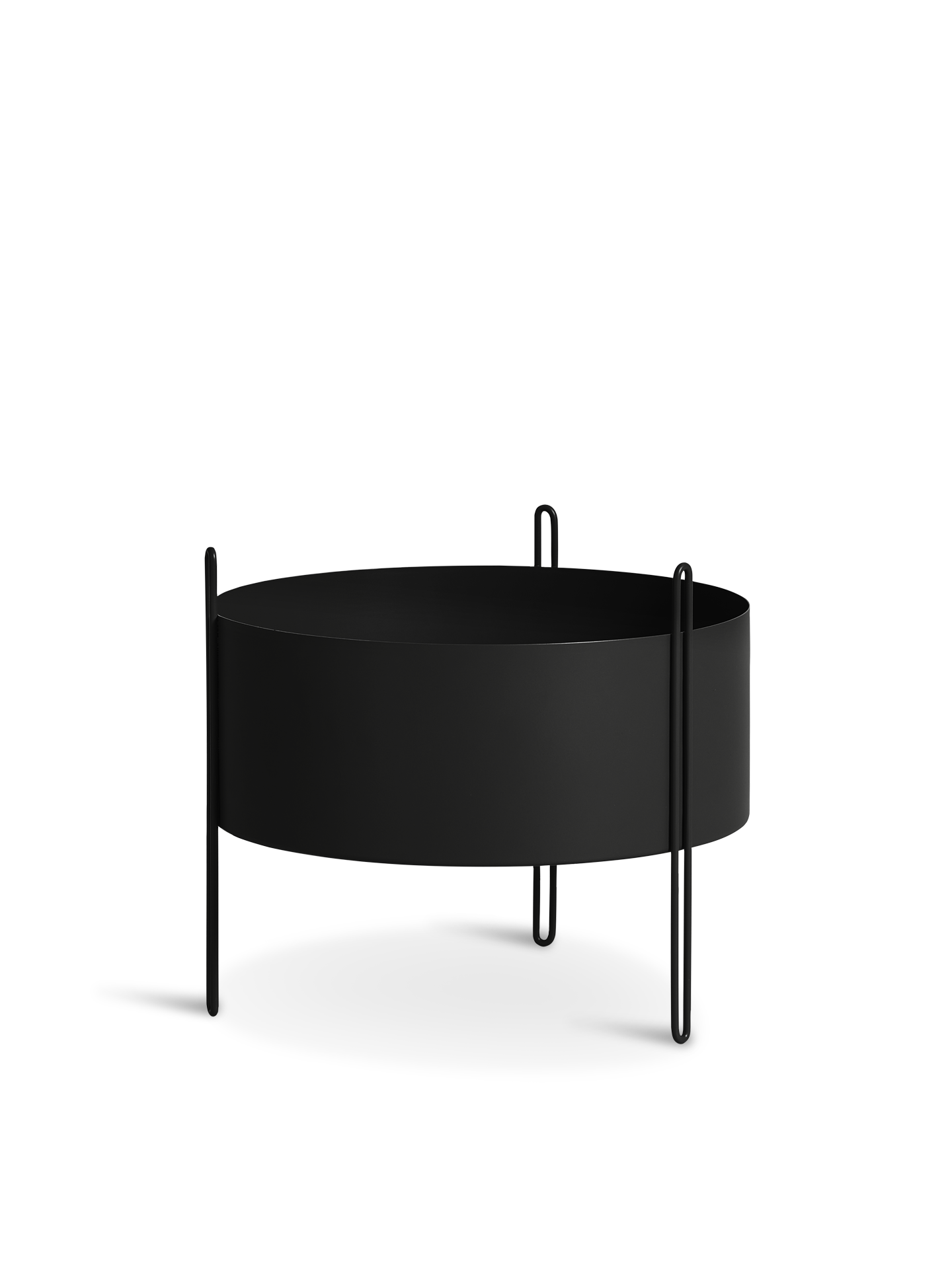 Pidestall planter (Medium) - Black