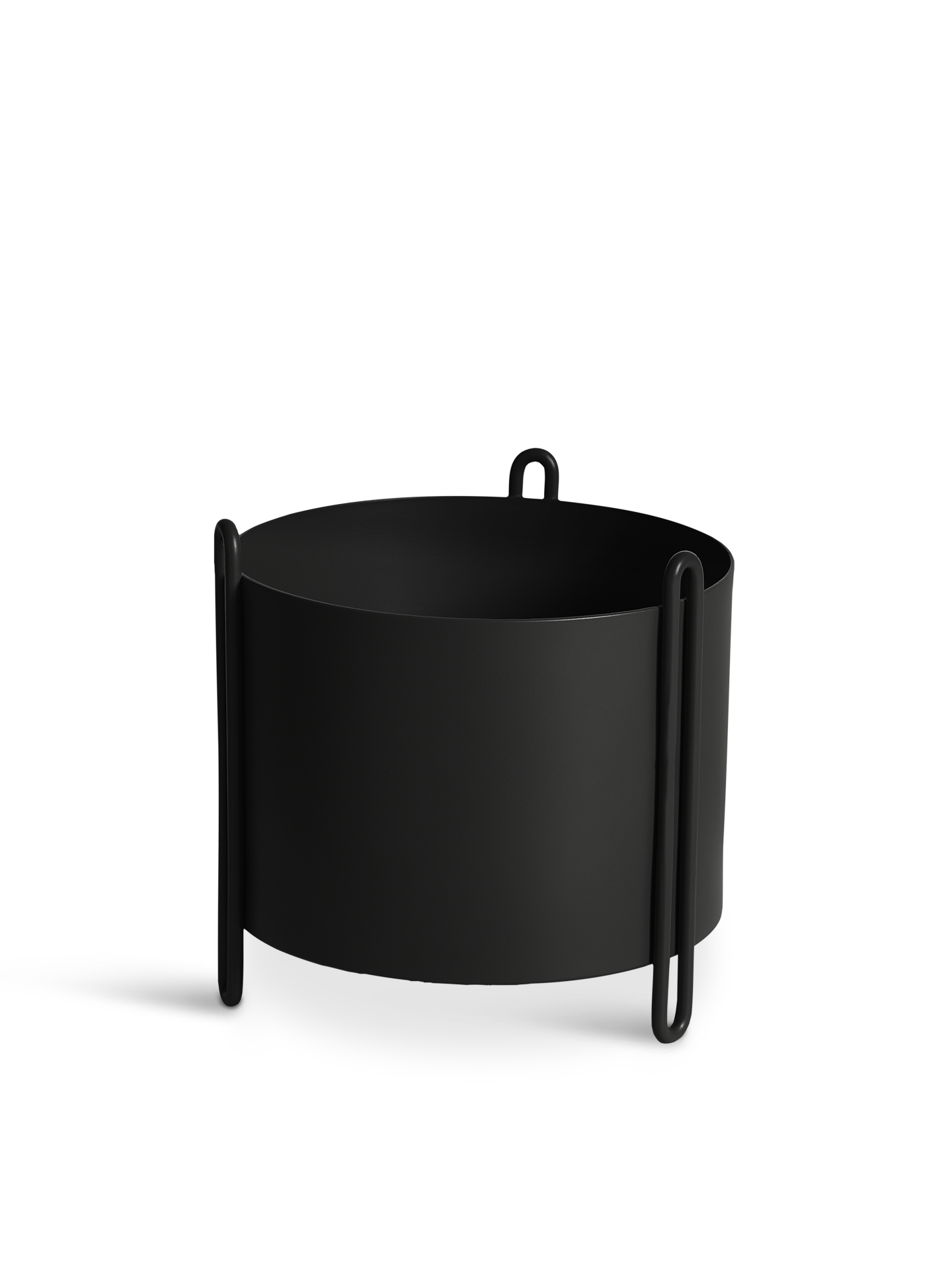 Pidestall planter (Small) - Black