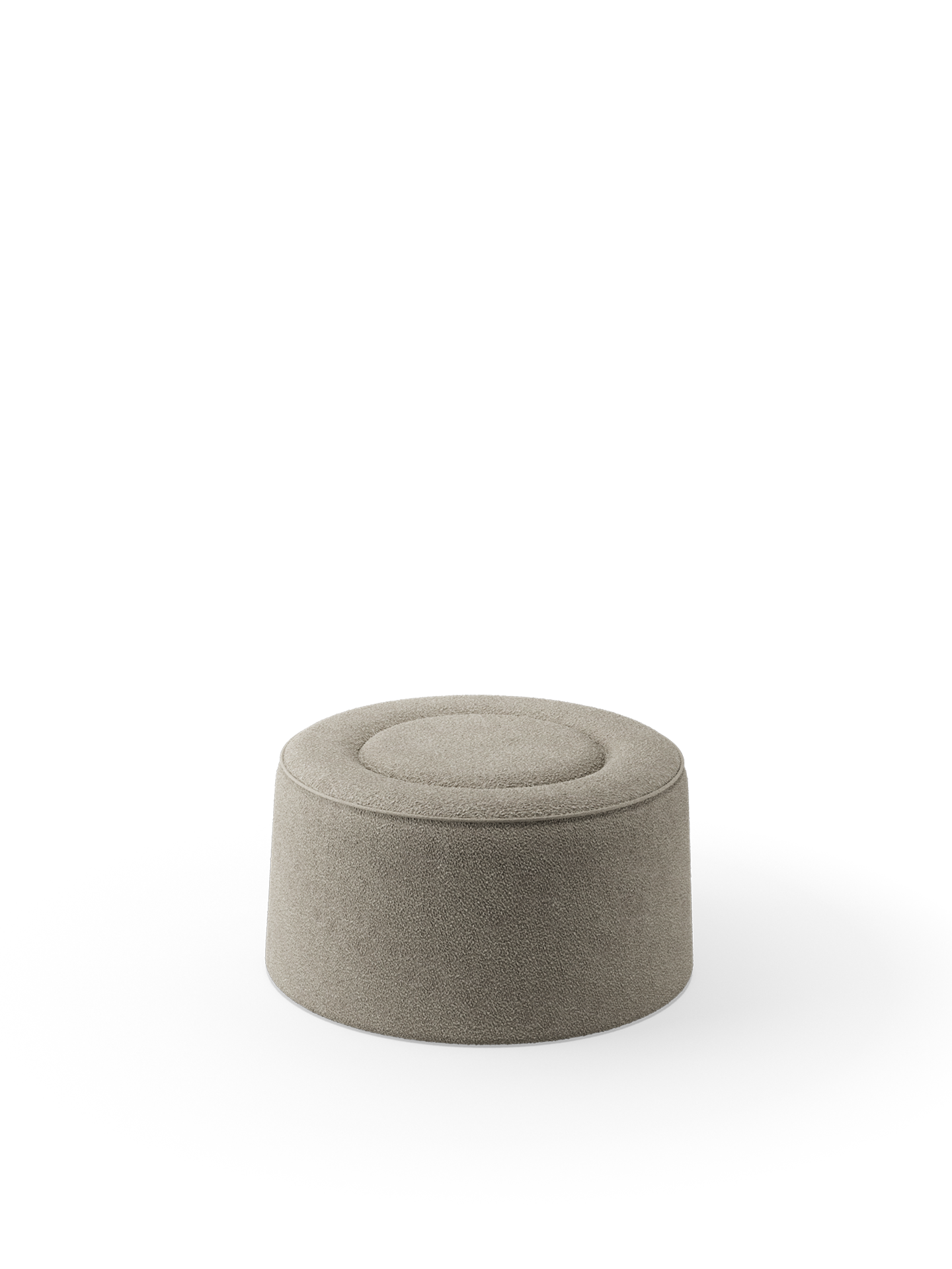 Praline pouf (Ø78 cm) - Natural bouclé