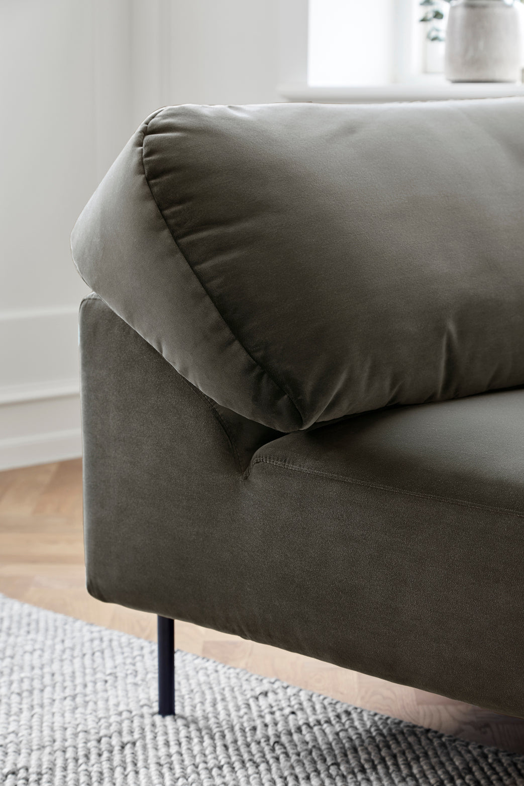 Collar open end right (arm left) - Taupe