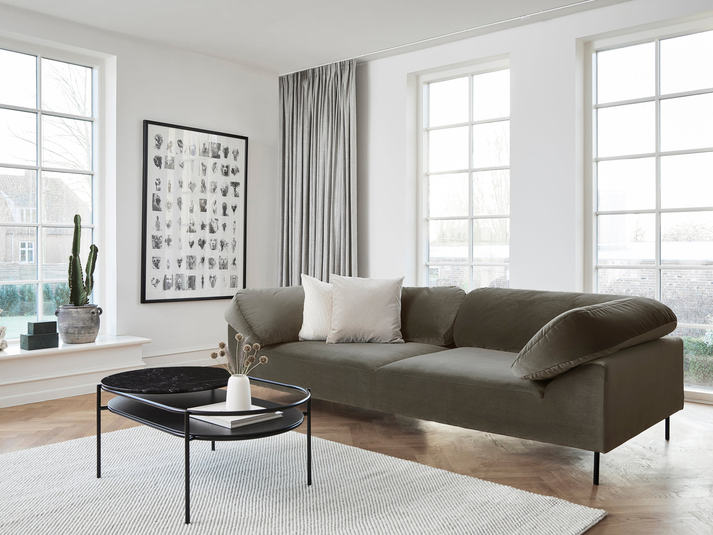 Collar 2.5-seater - Taupe