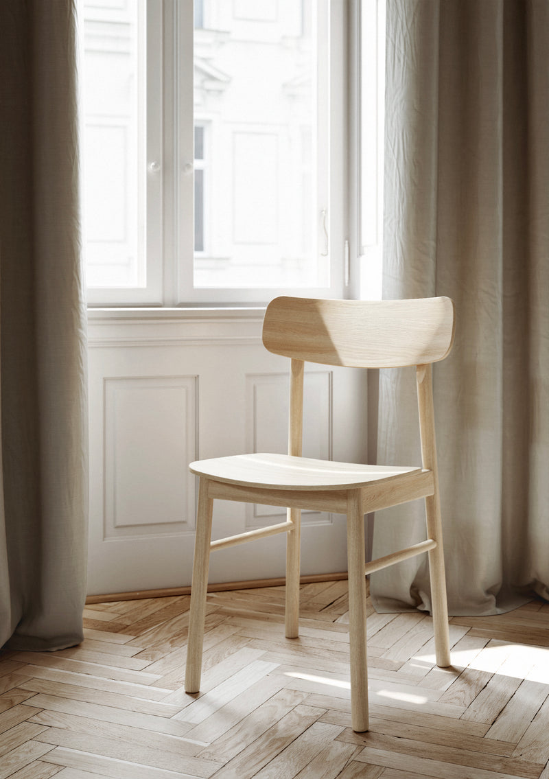 Soma dining chair - White pigmented oak