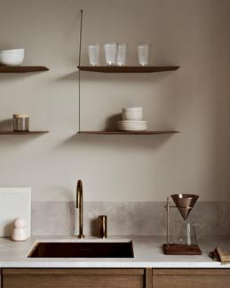 Stedge shelf - Smoked oak (2 shelves)