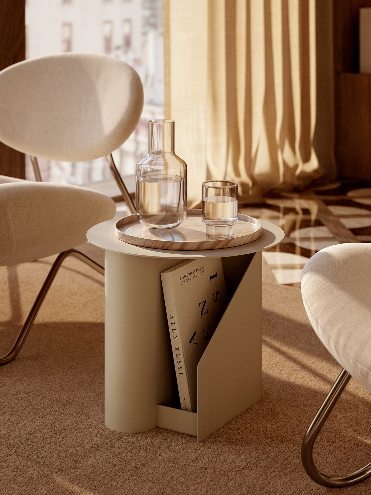 Sentrum side table - Warm grey