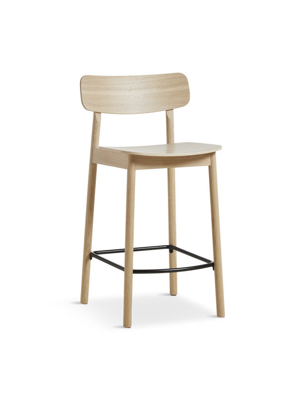 Soma counter chair - White pigmented oak