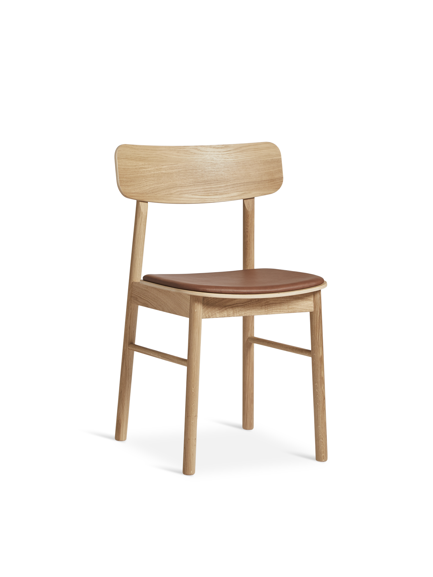 Soma dining chair - Oiled oak W/Leather