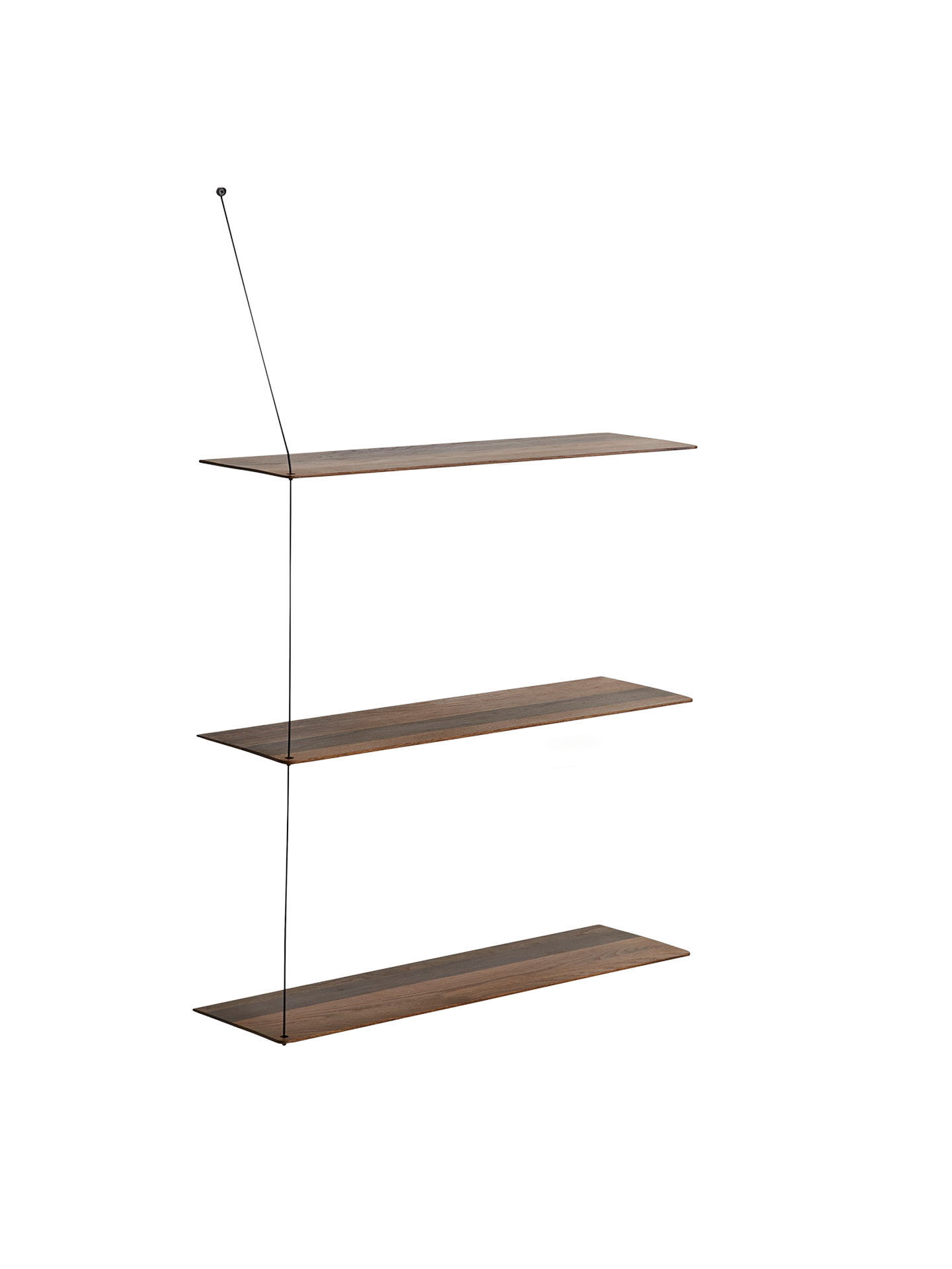 Stedge shelf (80 cm) - Smoked oak (3 shelves)