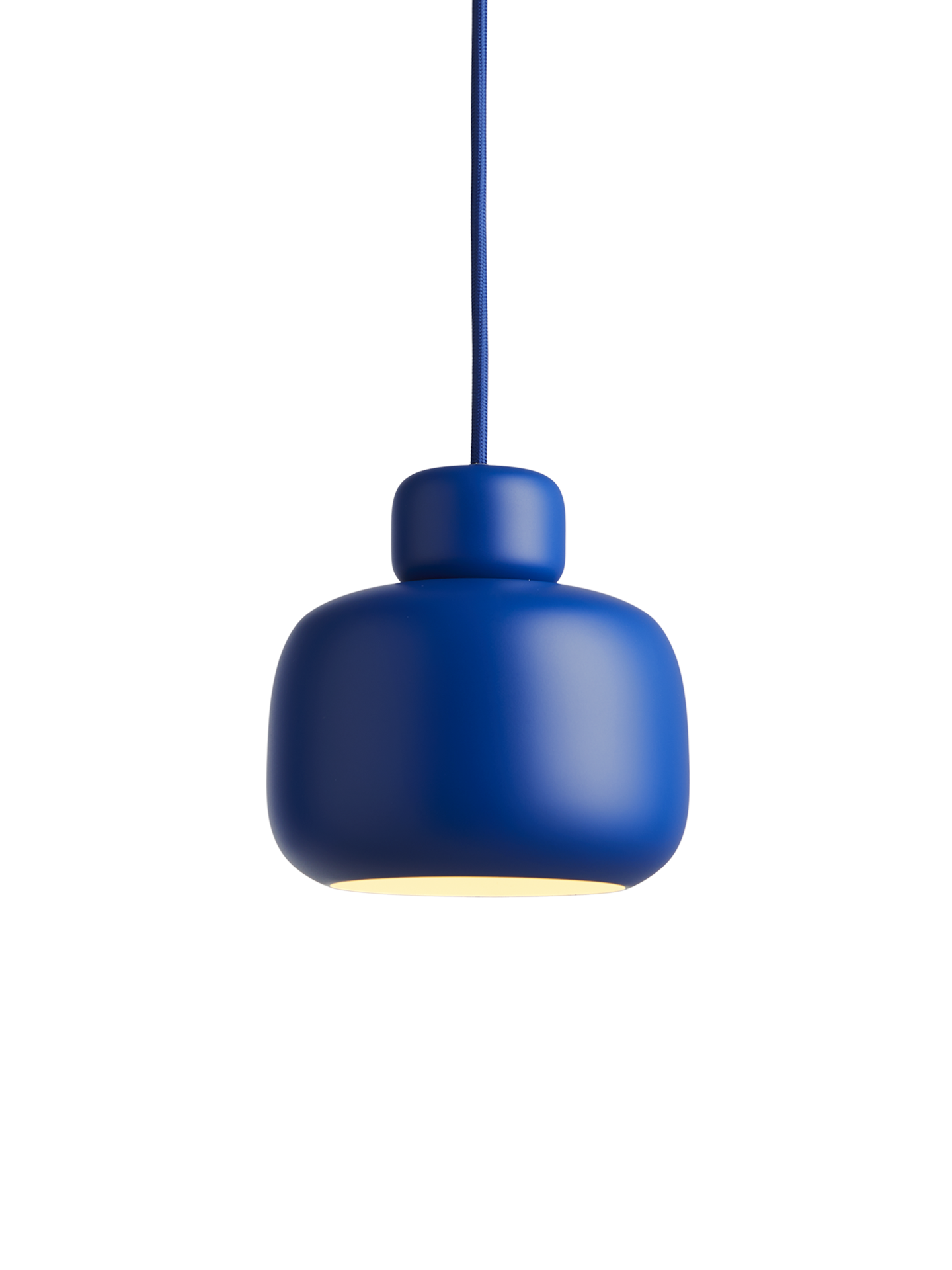 Stone pendant (Small) - Cobalt blue