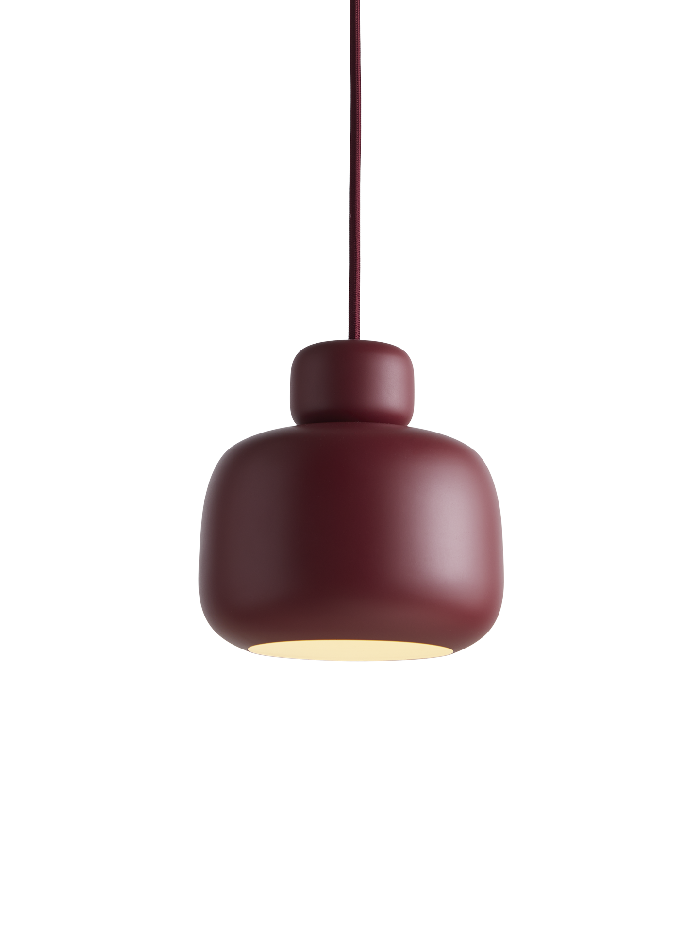 Stone pendant (Small) - Deep red