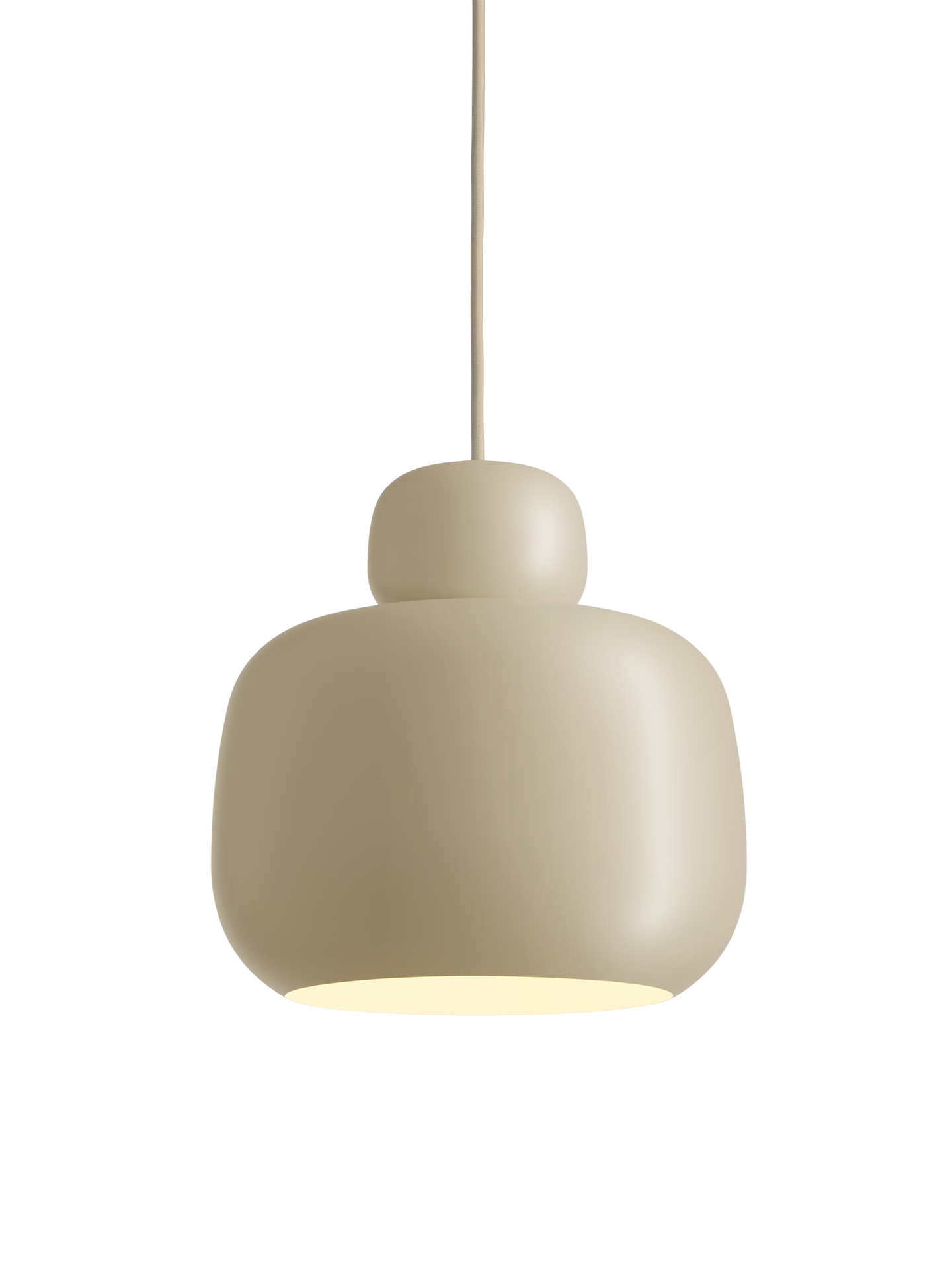 Stone pendant (Large) - Beige