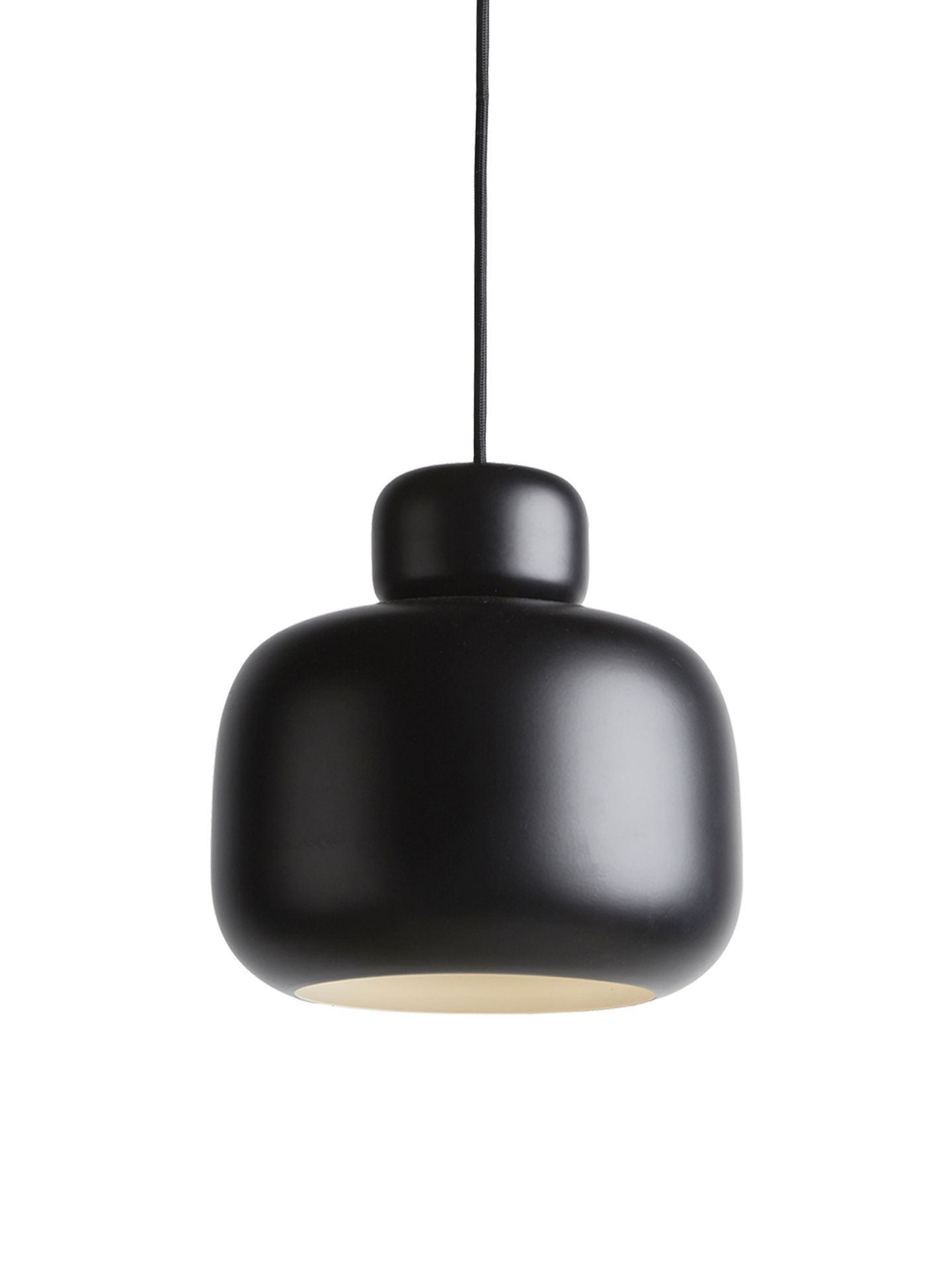 Stone pendant (Large) - Black