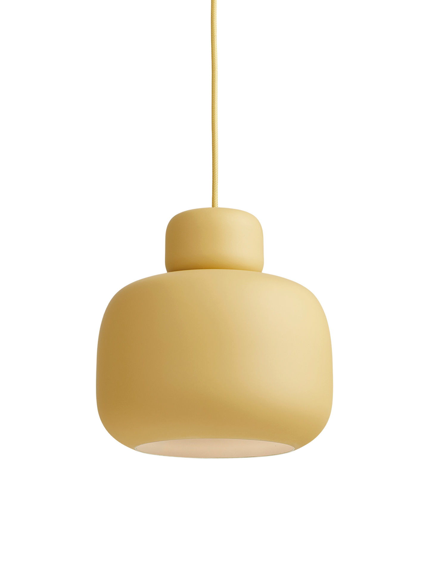 Stone pendant (Large) - Mustard