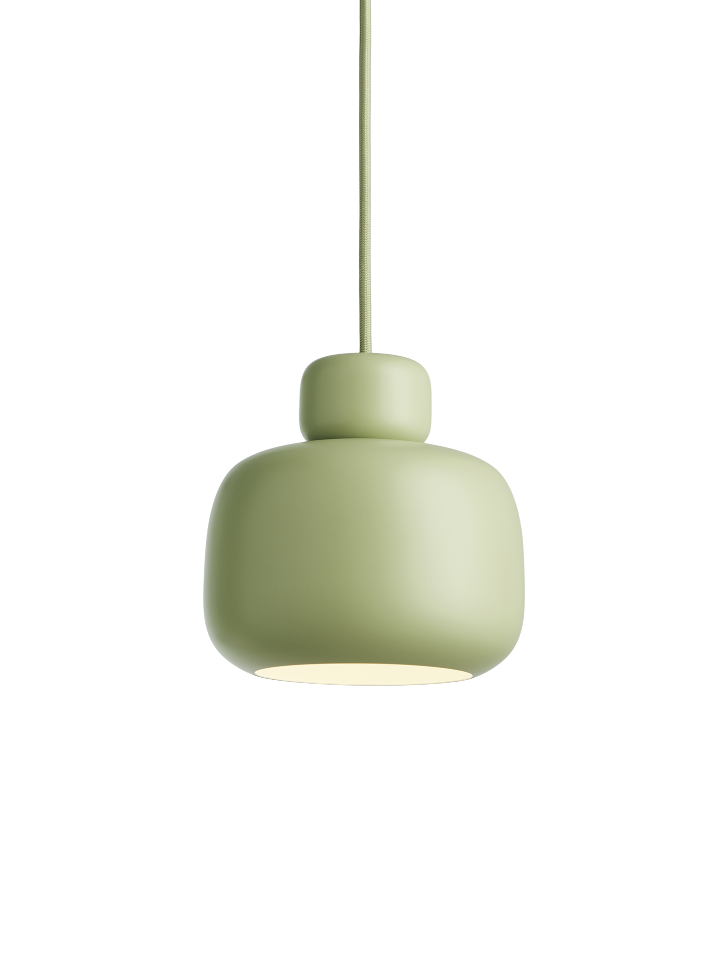 Stone pendant (Small) - Matcha green