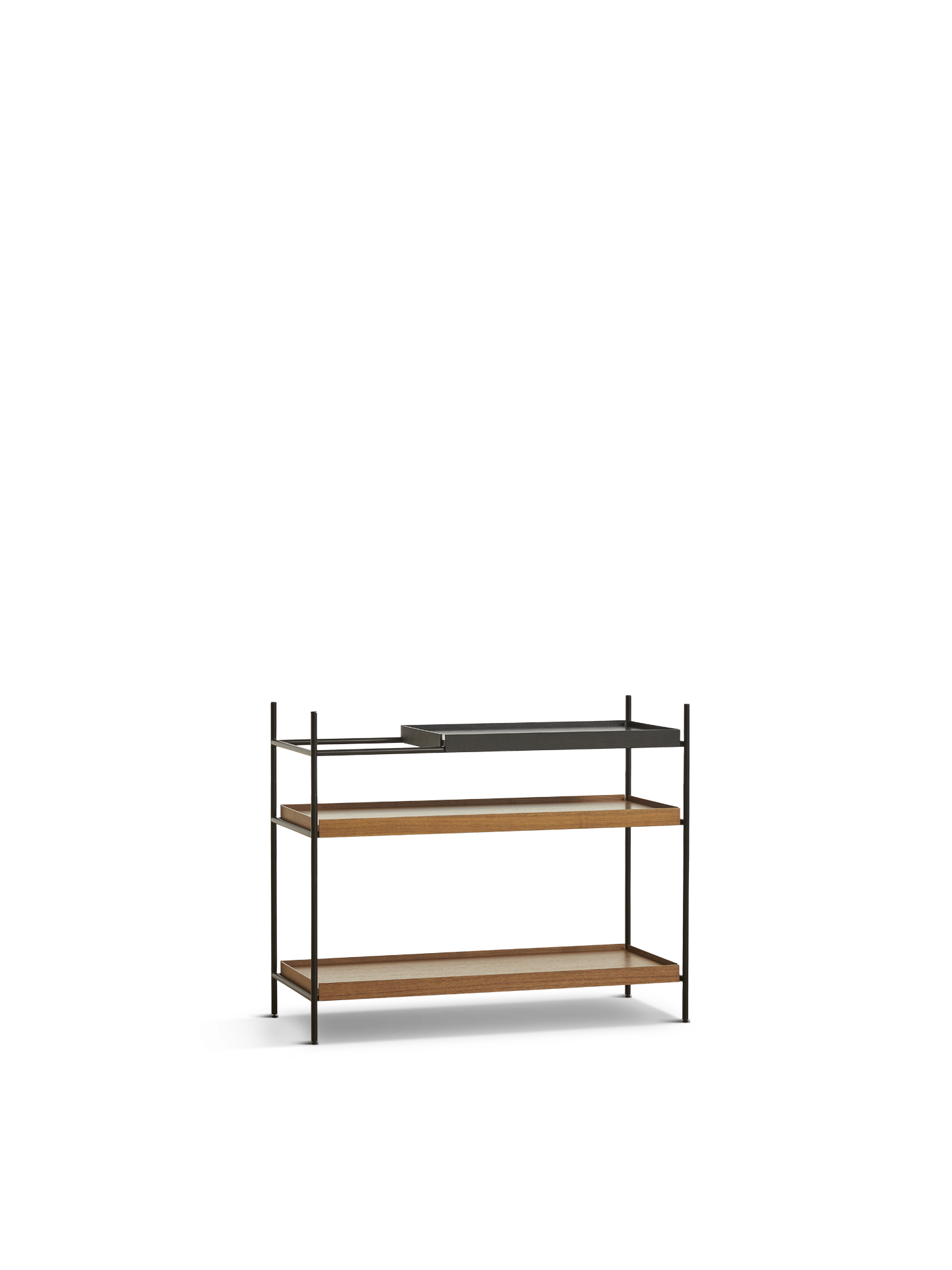 Tray Shelf (Low) - Walnut - Style 6