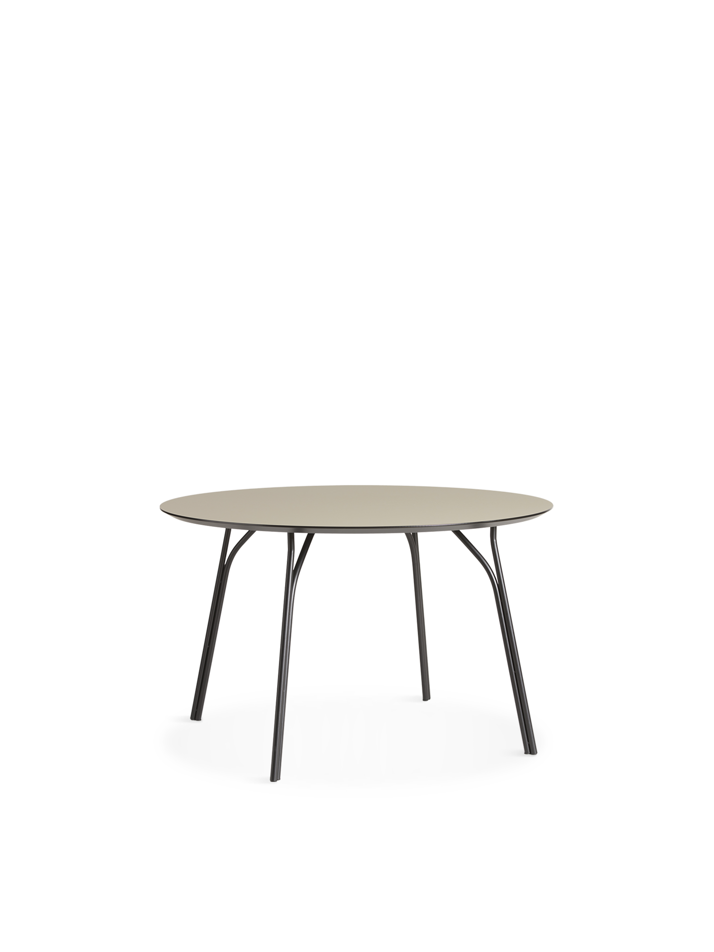 Tree dining table (120 cm) - Beige/black