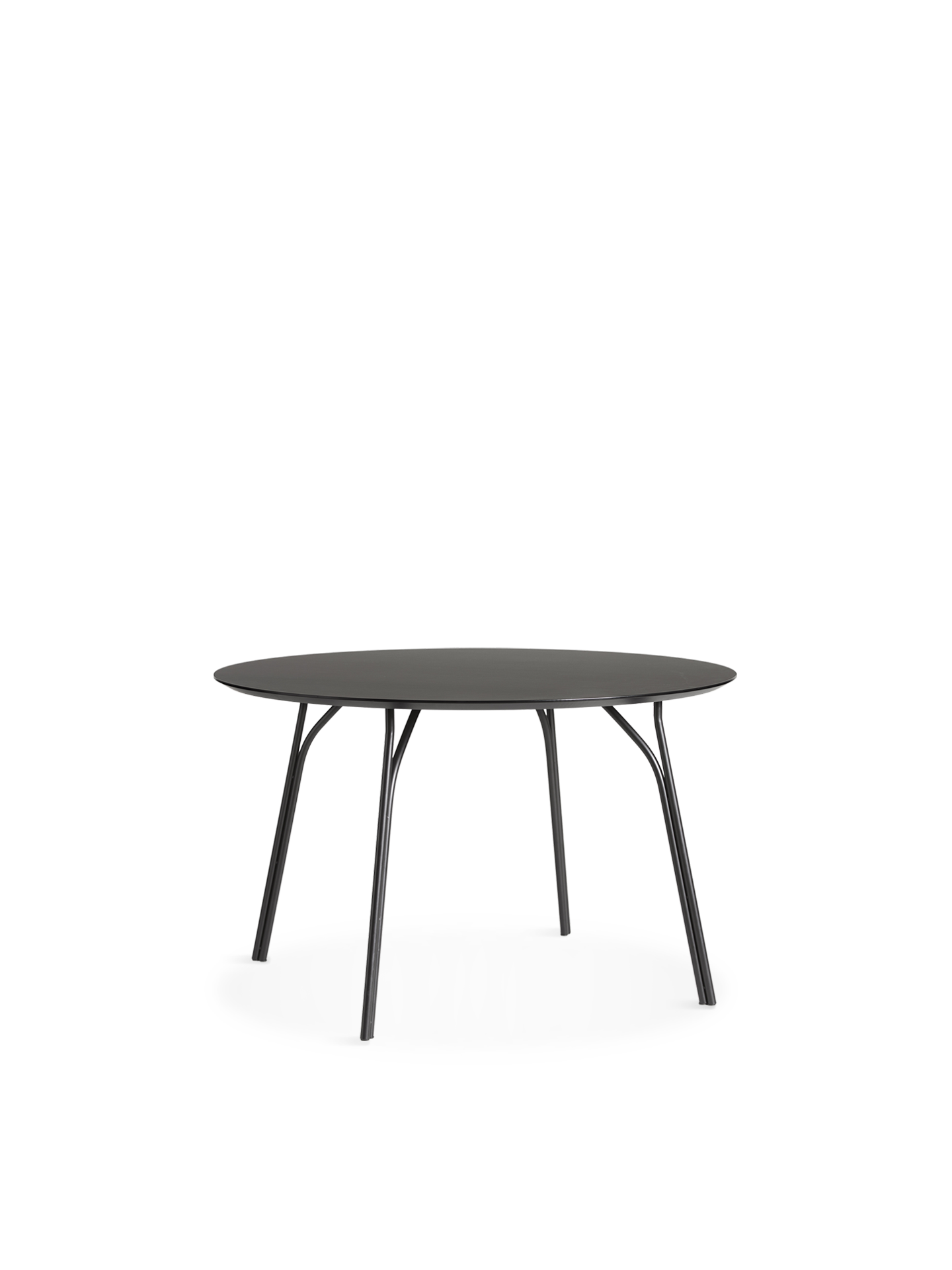 Tree dining table (120 cm) - Charcoal black/black