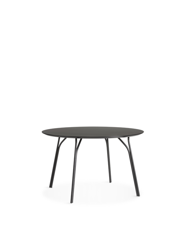Tree dining table (120 cm) - Charcoal black/black