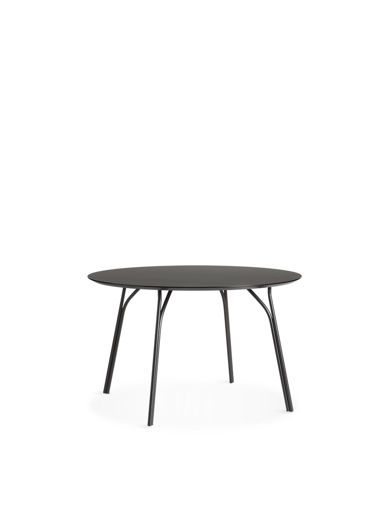 Tree dining table (120 cm) - Charcoal black/black