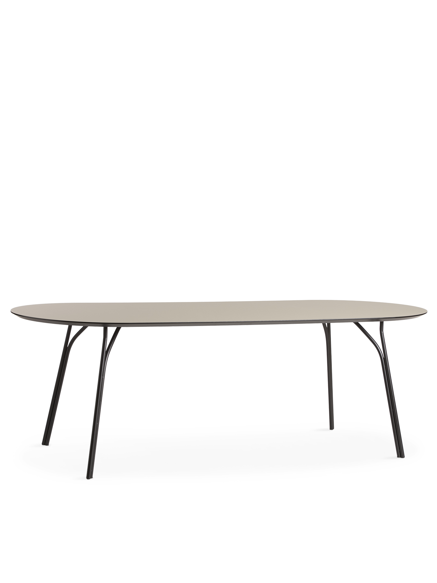 Tree dining table (220 cm) - Beige/black