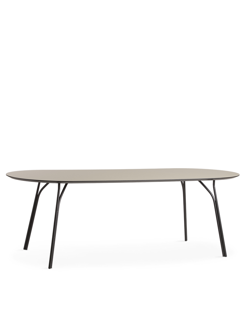 Tree dining table (220 cm) - Beige/black