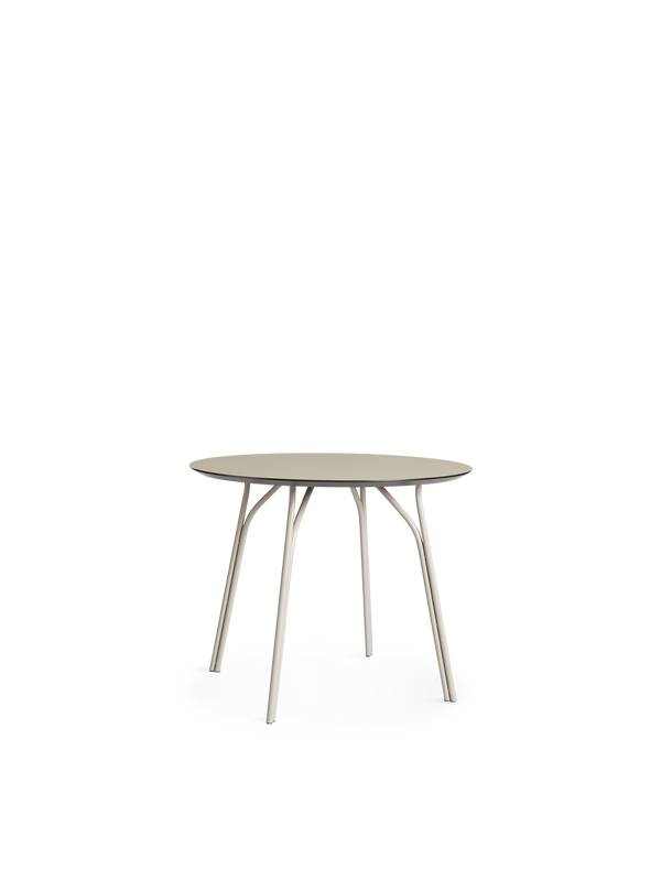 Tree dining table (90 cm) - Beige/beige