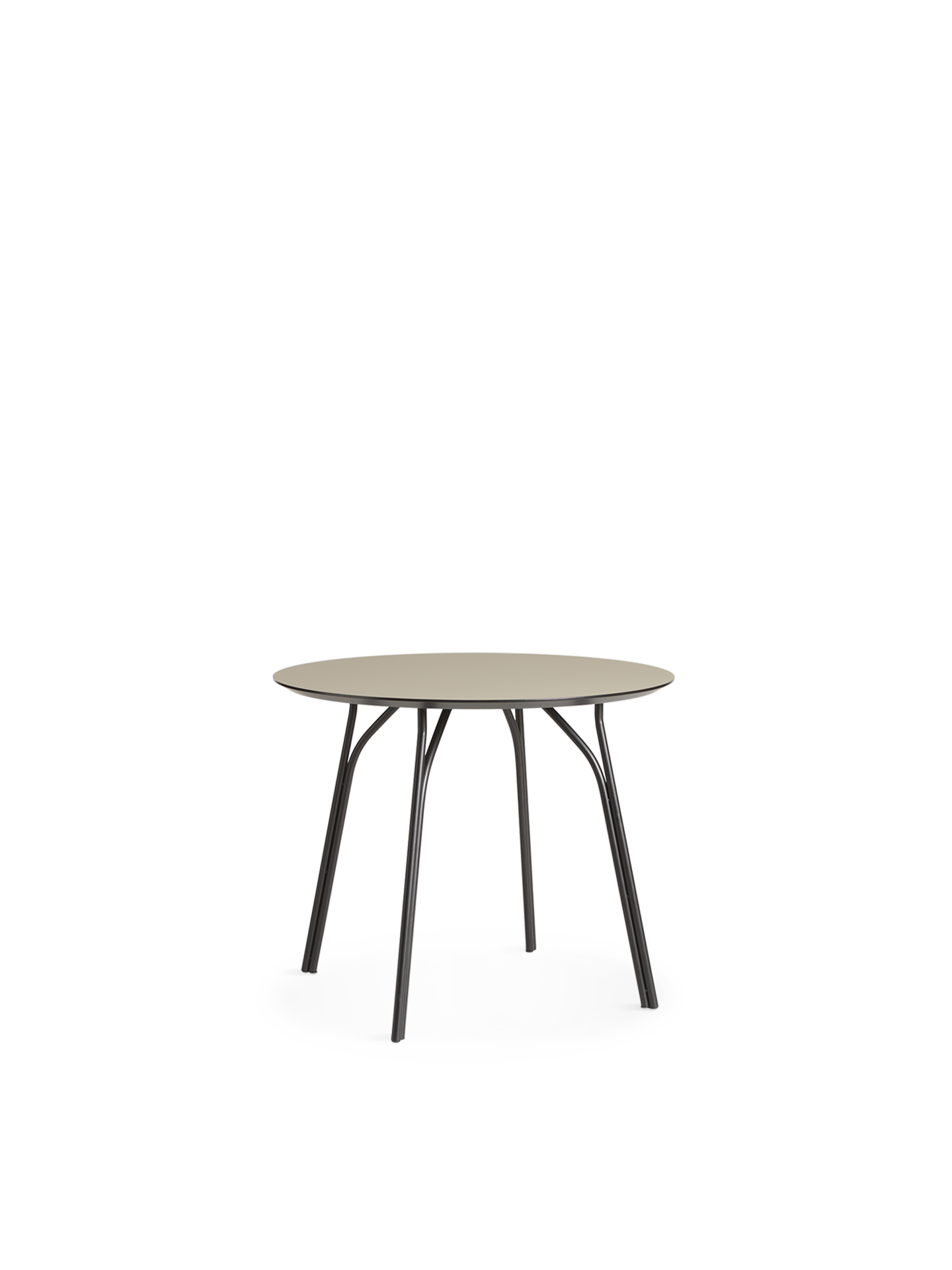 Tree dining table (90 cm) - Beige/black