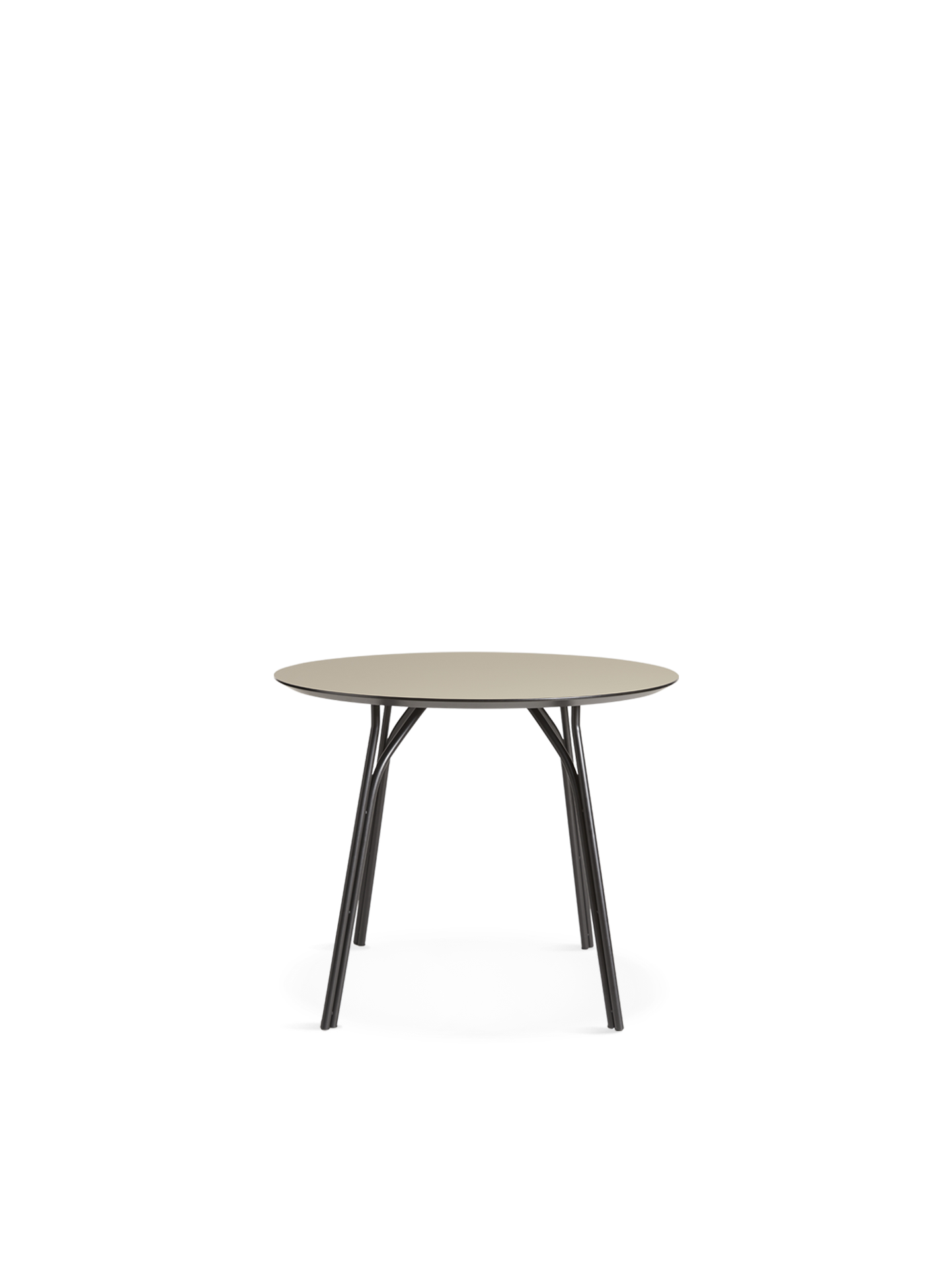 Tree dining table (90 cm) - Beige/black